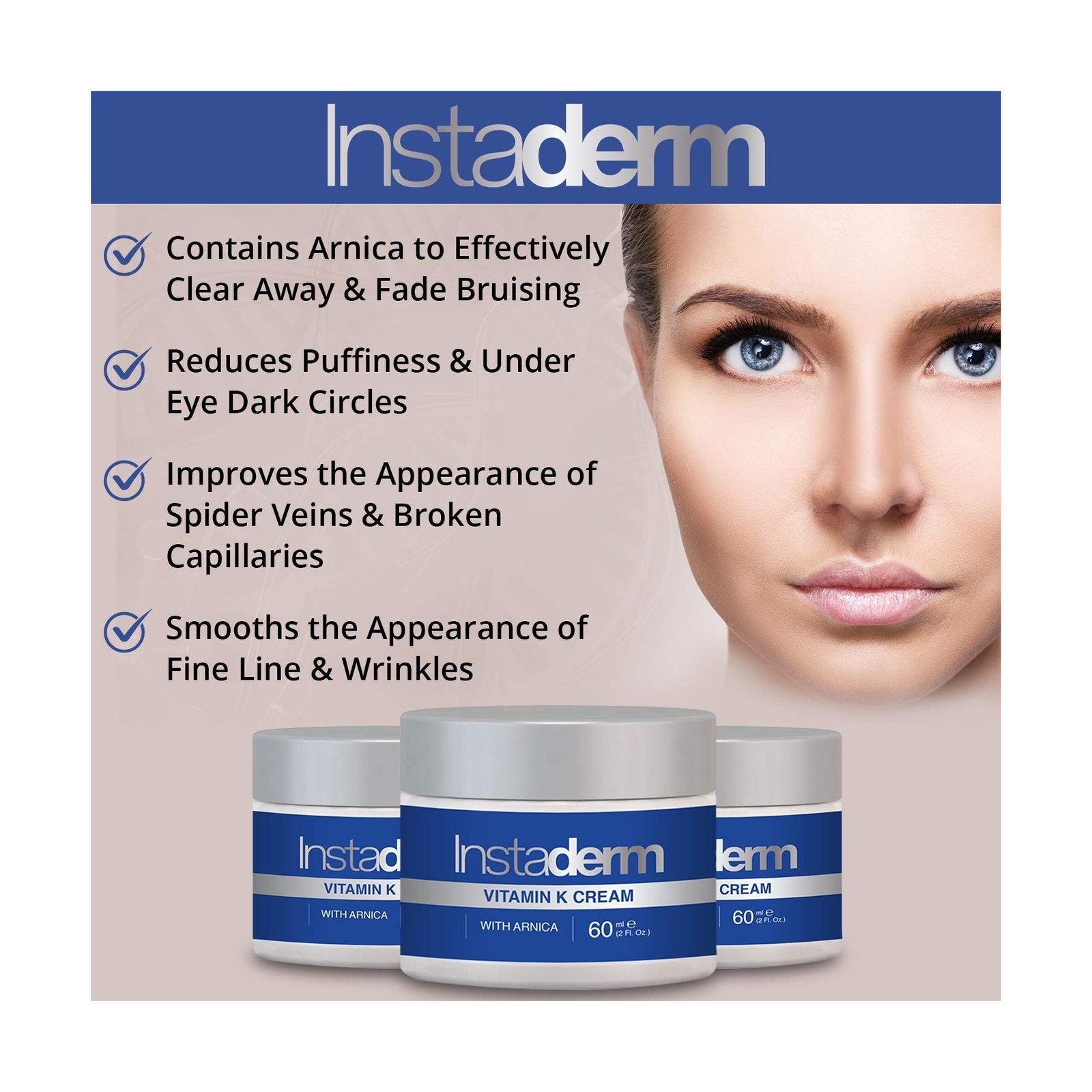 Vitamin K Cream- Bruise Healing Formula with Arnica. Dark Spot Moisturizer fo…