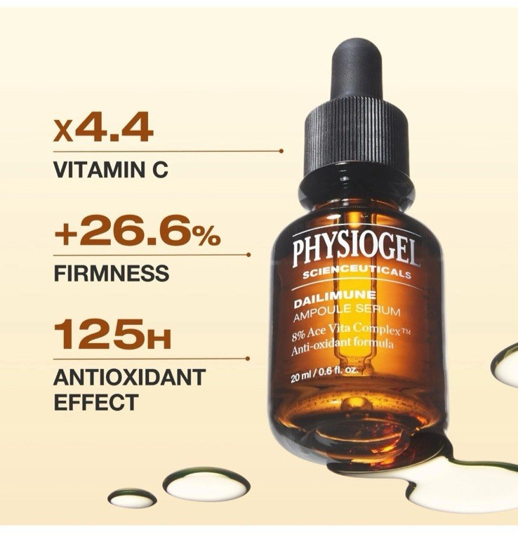 NEW Sealed – PHYSIOGEL Ampoule Vitamin C Face Serum, Skin Barrier Antioxidant