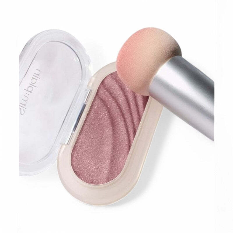 CLIO SIM;PLAIN Gleam On Cheek – 5 Colors #004 Fig Flow #dau
