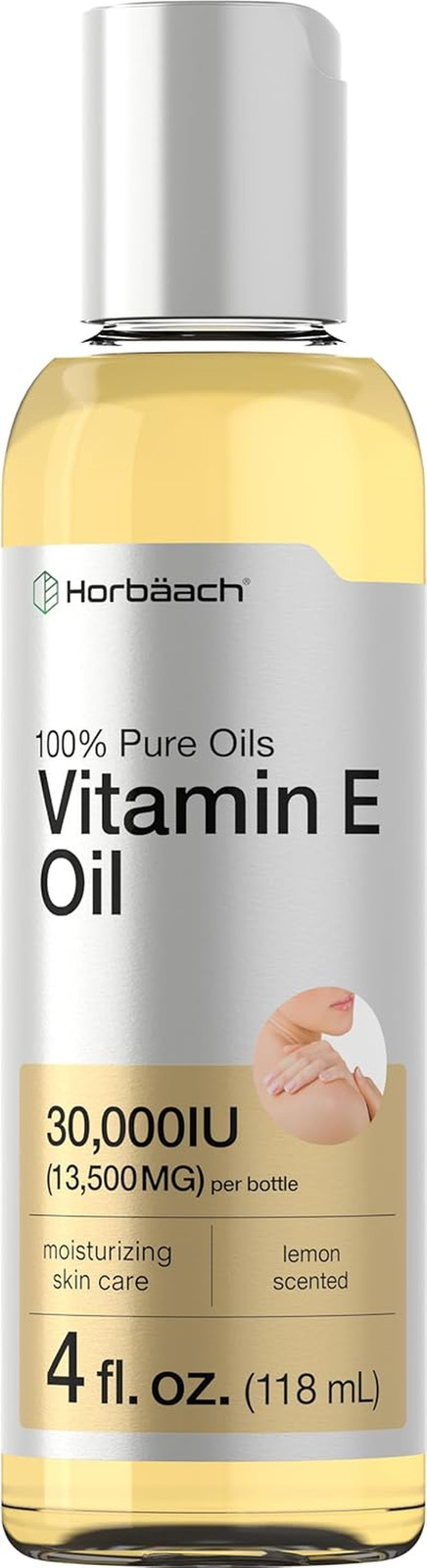 Vitamin E Oil for Skin and Face | 4 Fl Oz | 100% Pure Oils | Moisturizing Skin C