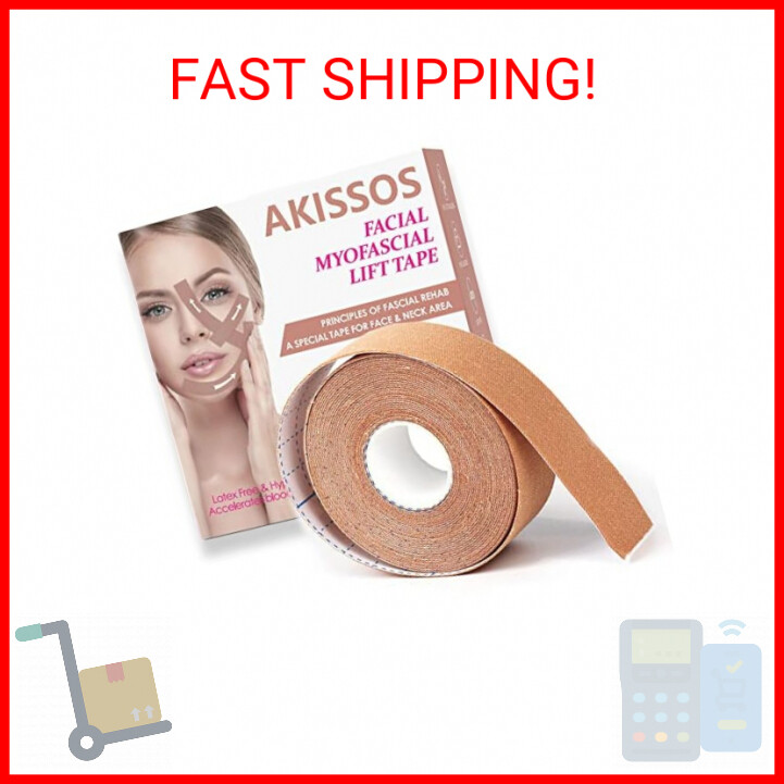 Akissos Facial Myofascial Lift Tape Face Lift Tape Face Toning Belts Anti Wrinkl