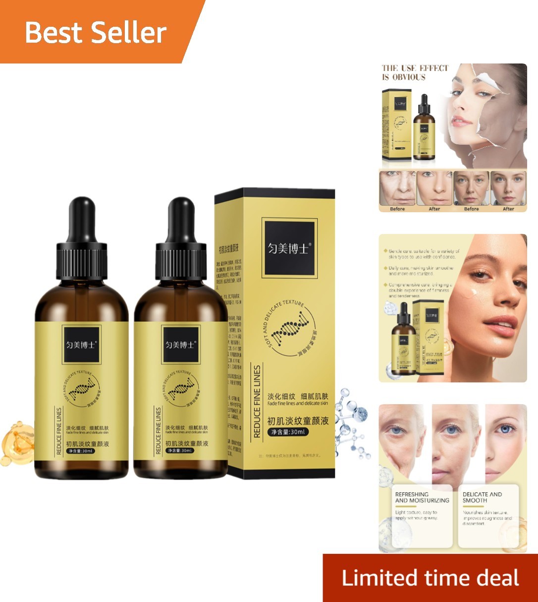 Revitalize Your Skin with 2Pc Firm and Plump Face Serum – Anti-Aging Hydration