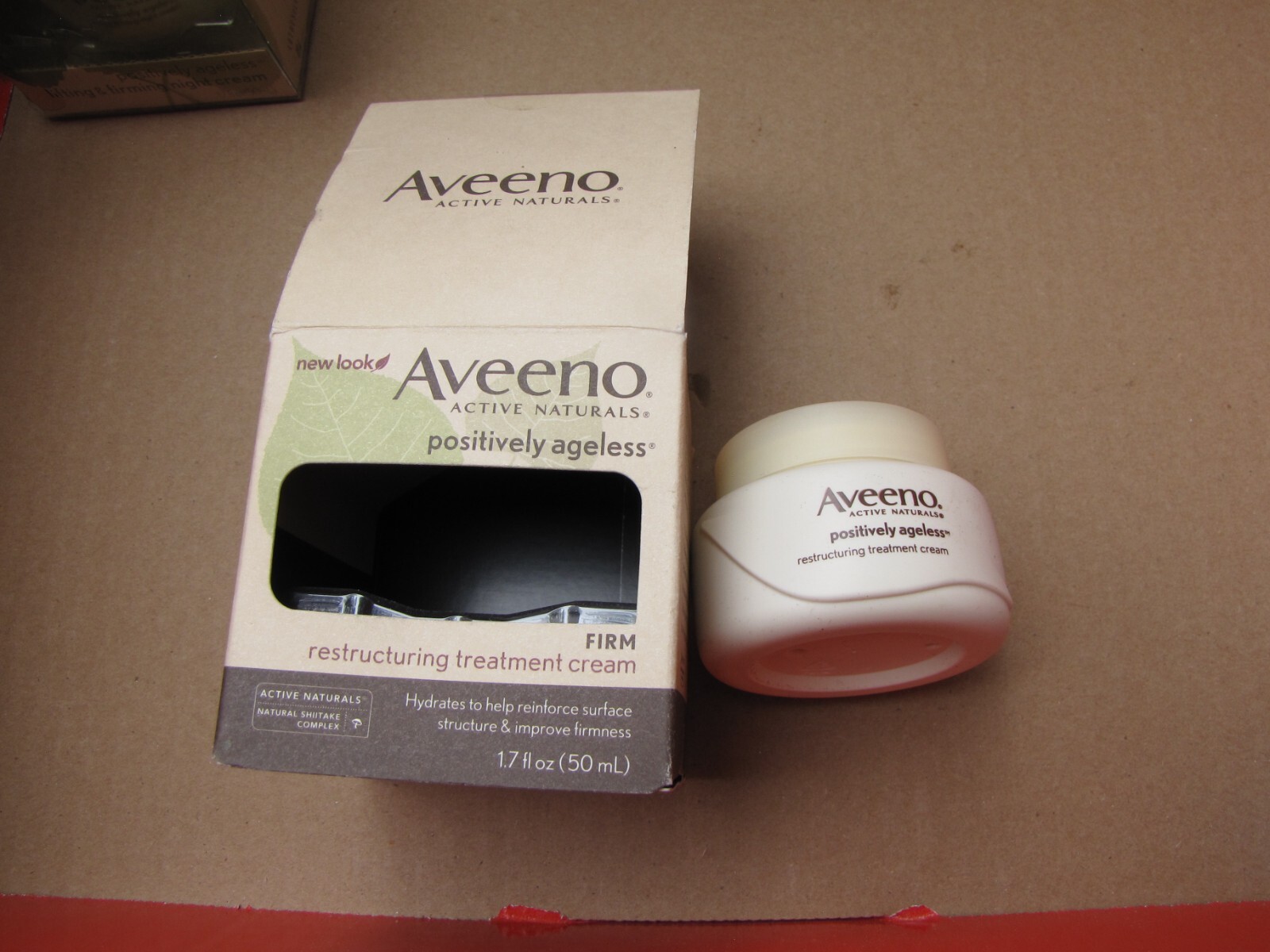 1 AVEENO RESTRUCTURING TREATMENT CREAM FIRM 1.7 OZ RARE DISCONTINUED BOX DAMAGE