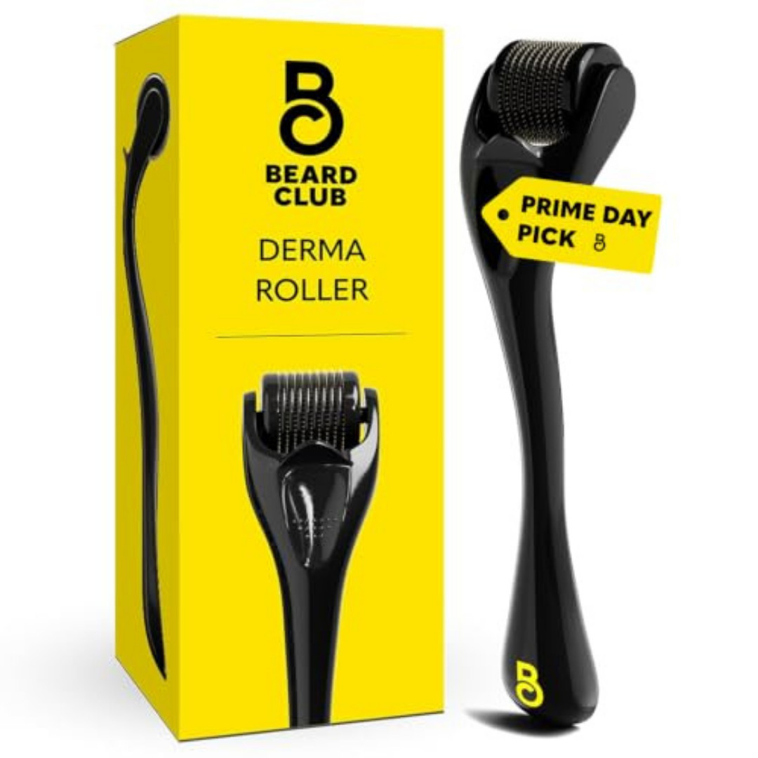 Beard Club Derma Roller for Face, Body and Scalp – Microneedling Roller for Men