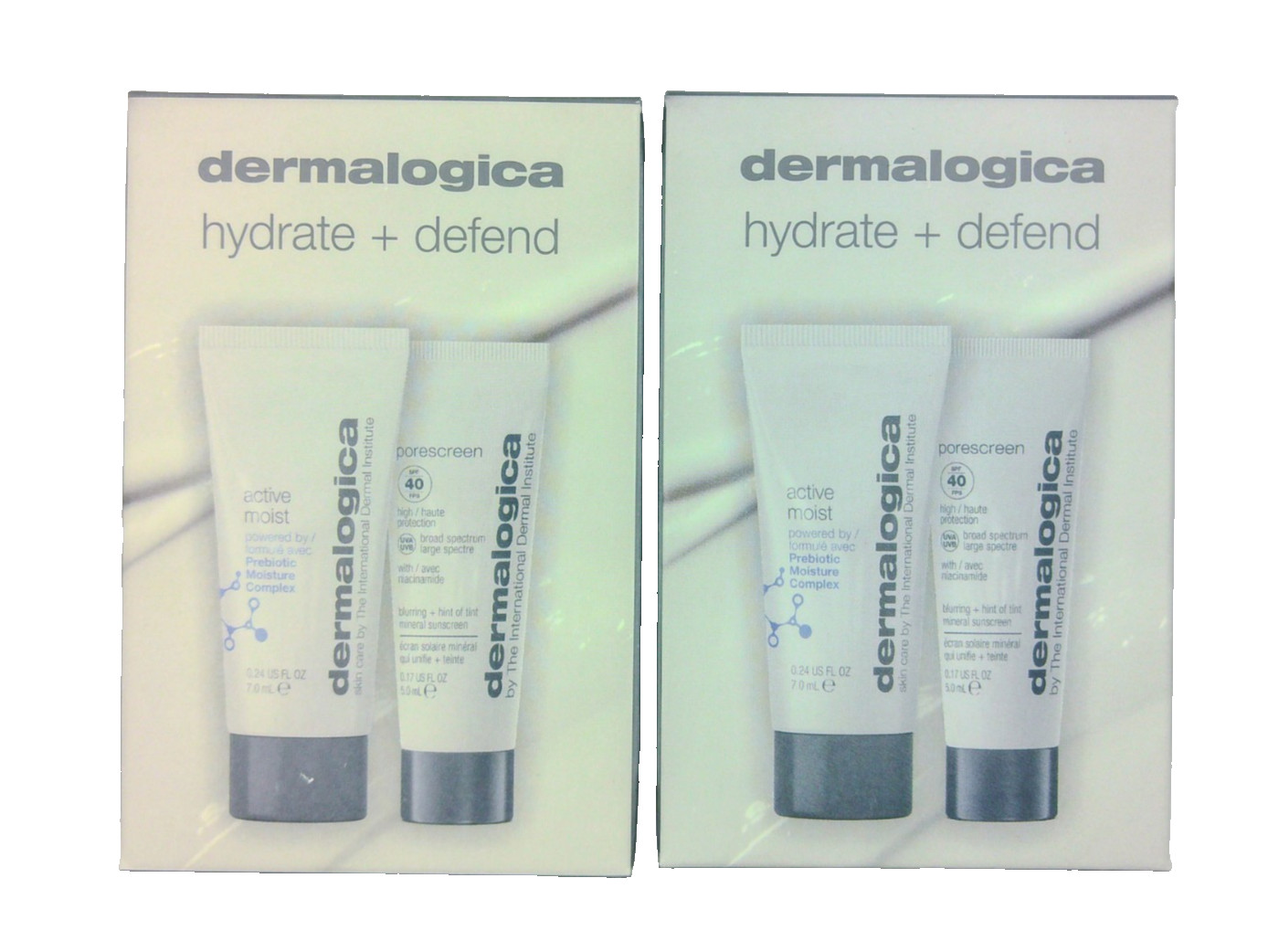 Dermalogica Hydrate +Defend Active Moist & Porescreen SPF 40 [2-pack]