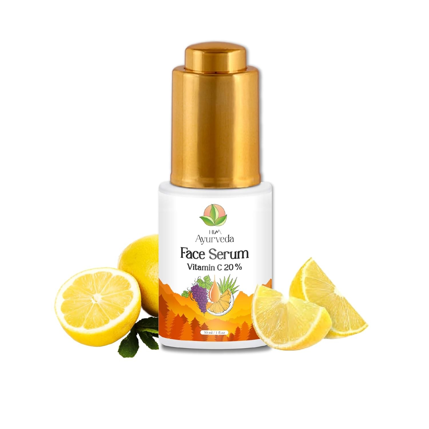 Him Ayurveda Vitamin C 20% Face Serum For Brightening Skin 30ml