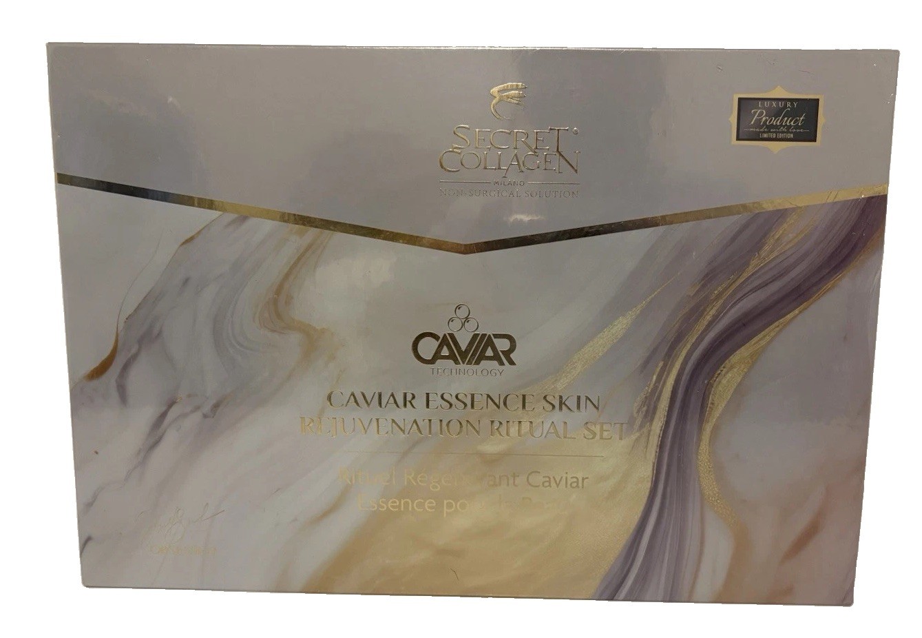Secret Collagen Milano Caviar Essence Skin Rejuvenation Ritual Set Sealed