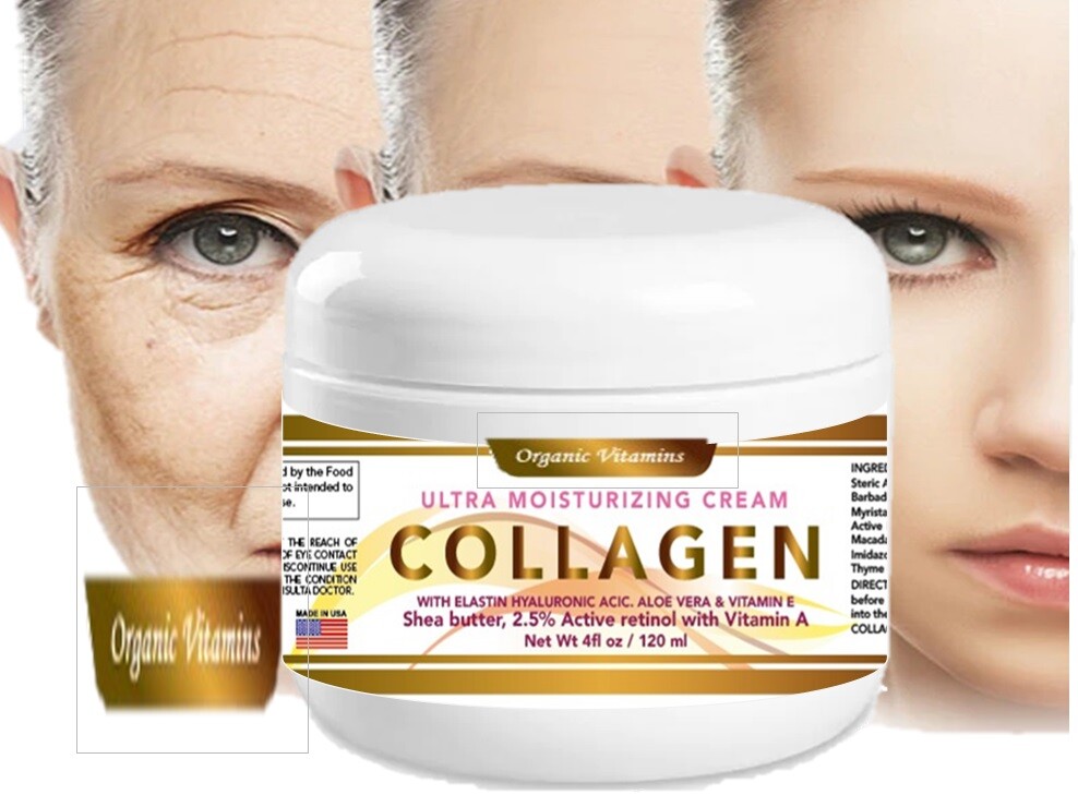 5 in 1 Retinol, Vitamin E, Collagen, Hyaluronic Acid, Aloe ,Potent collagen