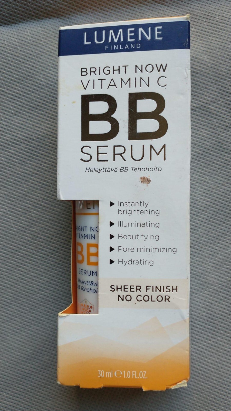 Lumene Finland Bright Now Vitamin C BB SERUM Sheer Finish No Color 1.0 FL.OZ .