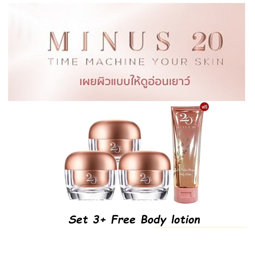 3x 30g Minus 20 Pink Gold Anti Wrinkle Bomb PowerAging Beauty + Body Lotion