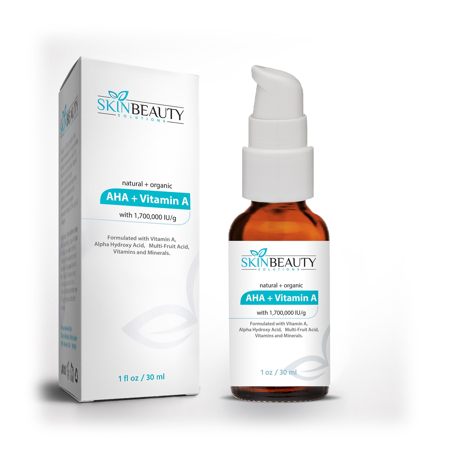 Vitamin A + AHA Glycolic Acid Crème- 95% Organic & Natural Night Renewal Cream