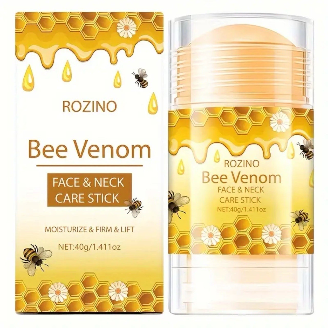 Rozino Bee Venom Face & Neck Care Stick Moisturize Firm & Lift 40g 1.411oz NEW