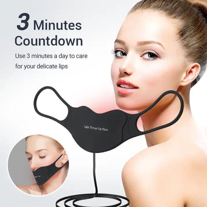 Hand Held Beauty Machine Blue/Red Light Therapy Waterproof Facial Lip Mask Care