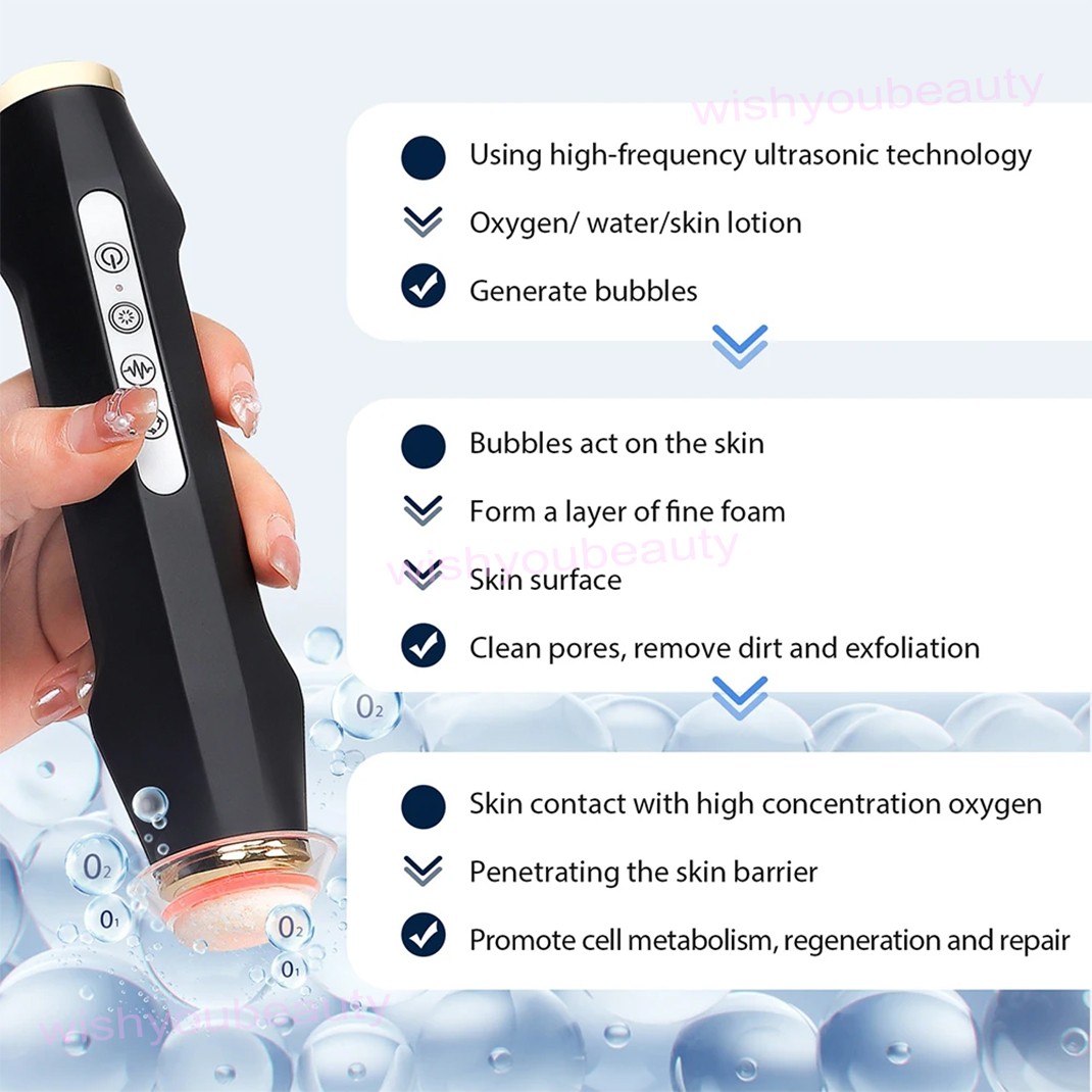7 Colors CO2 Oxygen Bubble Machine Facial Skin Care Exfoliating Beauty Device