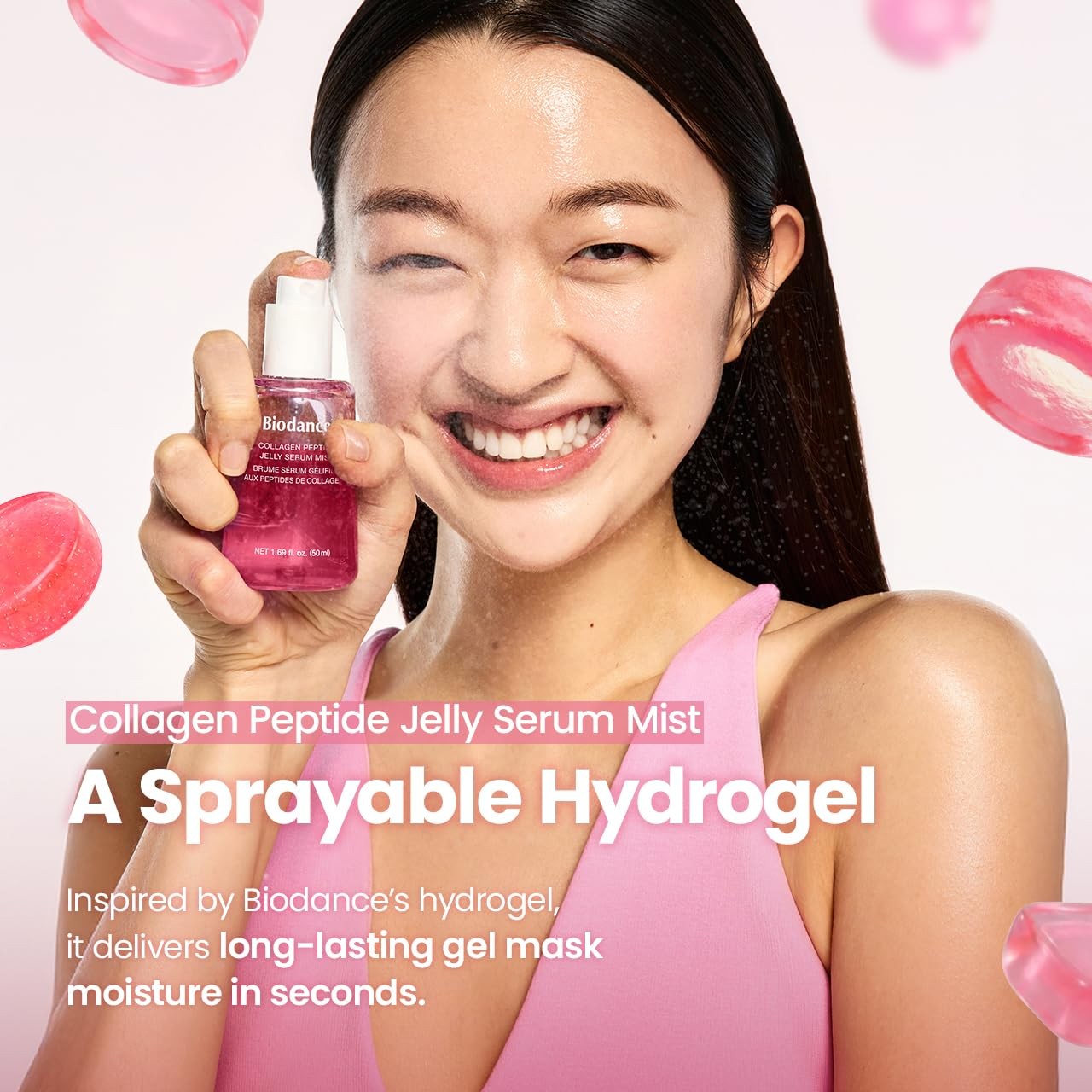 BIODANCE Collagen Peptides Jelly Serum Mist, Hydrating Face Mist, Plumping, Anti