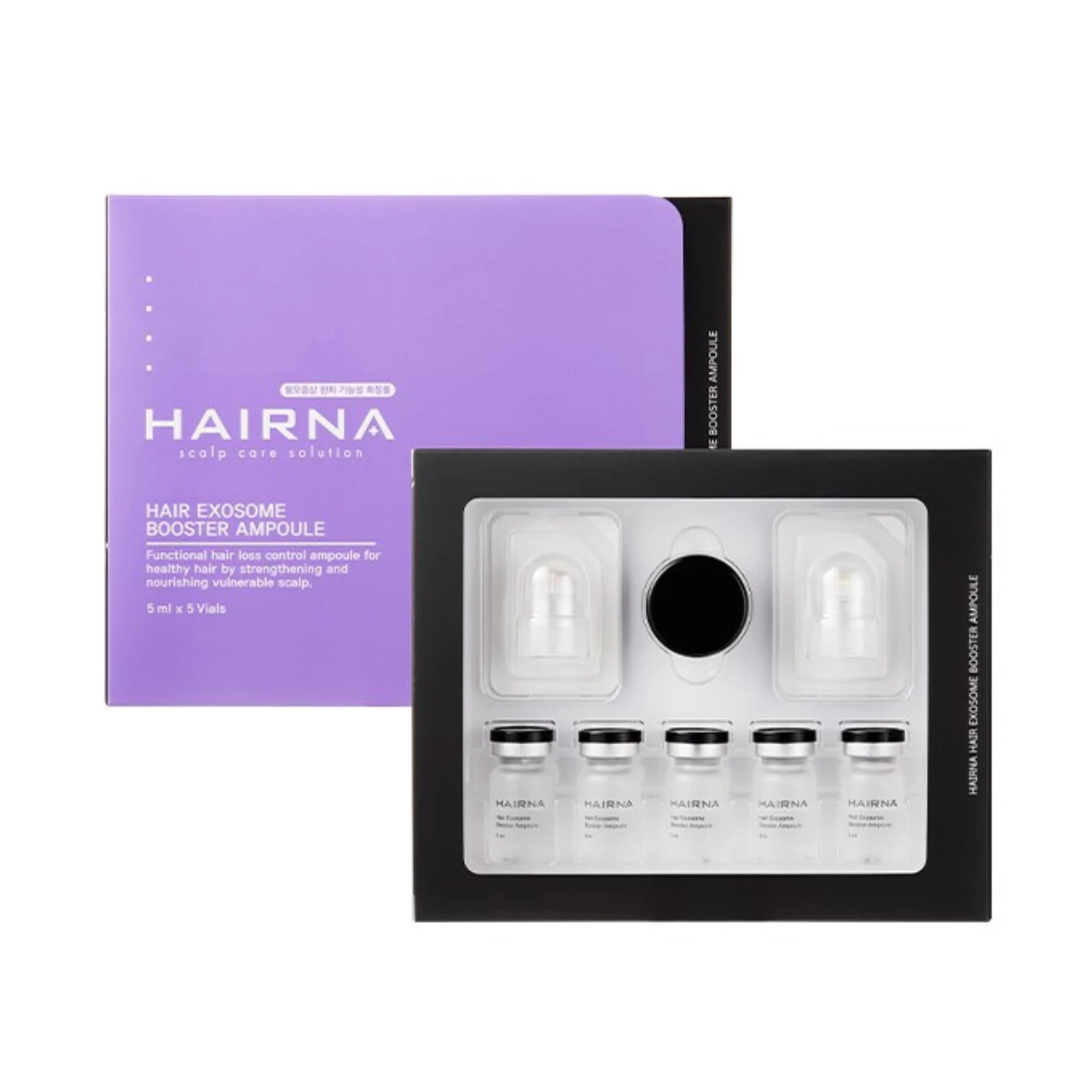 HAIRNA Hair Exosome 5ml x 5vials | Patented Anti-Hair Loss Formula