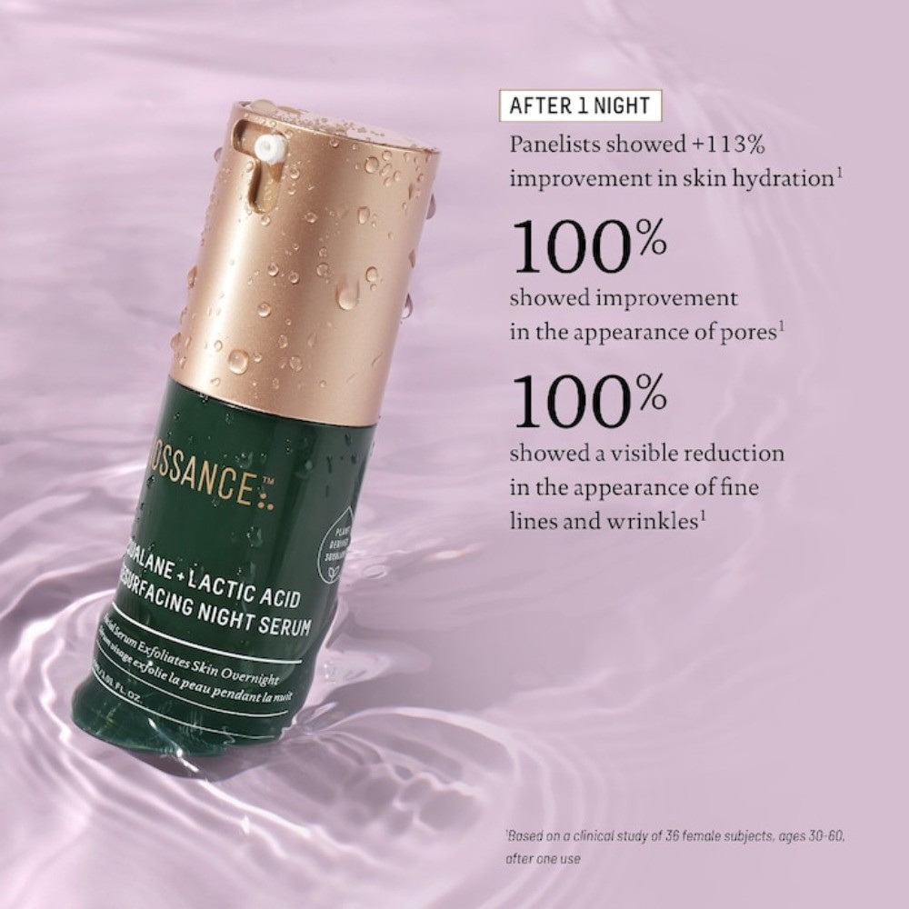 Biossance Authentic Squalane + 10% Lactic Acid Resurfacing Serum 1.01 oz / 30 mL