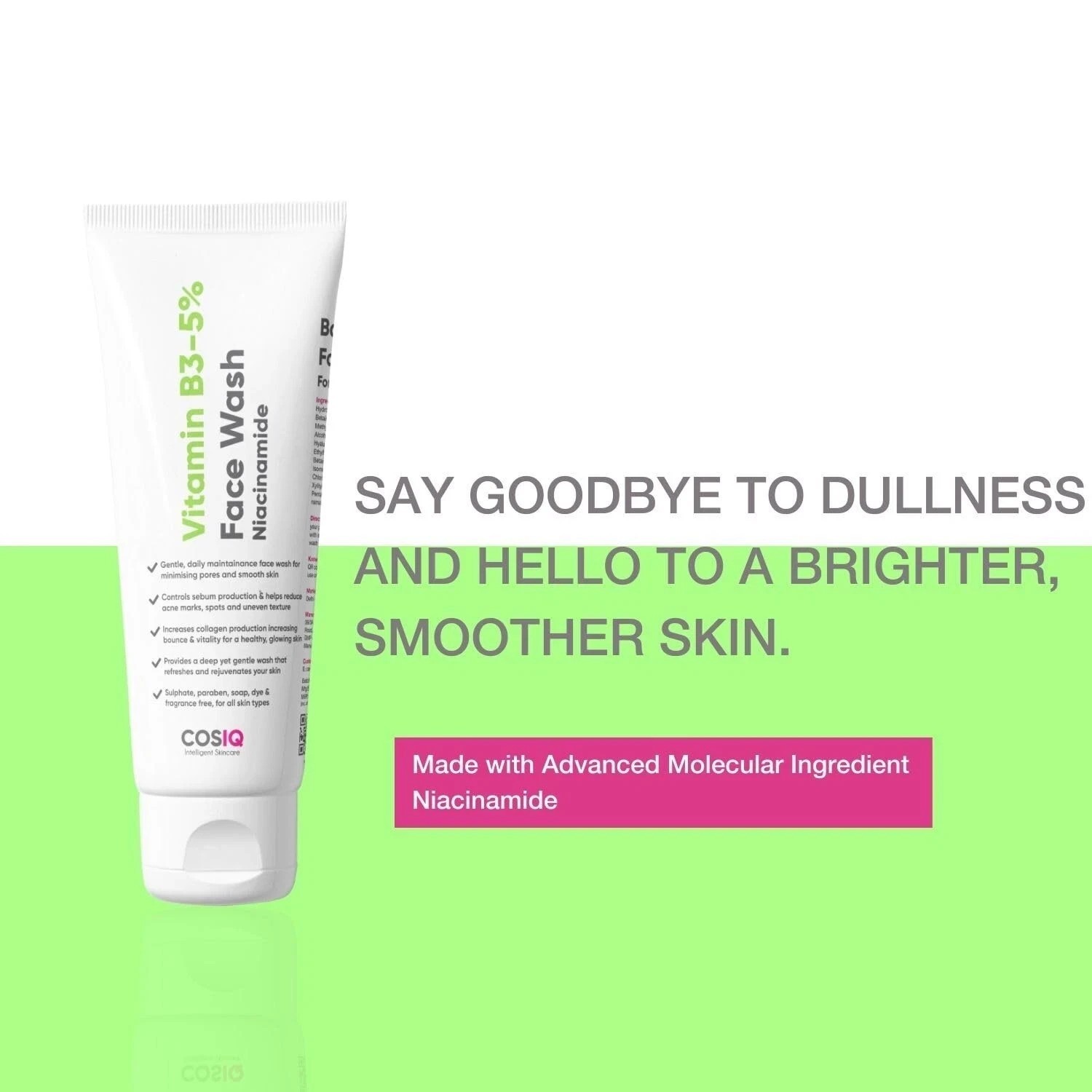 Vitamin B3-5% Niacinamide Face Wash for Smooth and Even Skin, Tan Removal & Glow