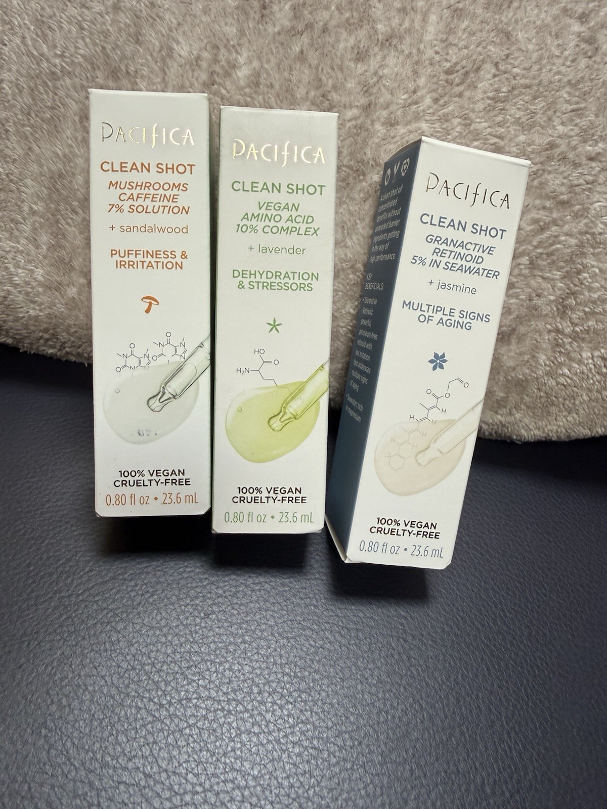 New Pacifica Clean Shot Mushroom Caffeine + Amino Acid + Retinoid 0.8 Fl oz