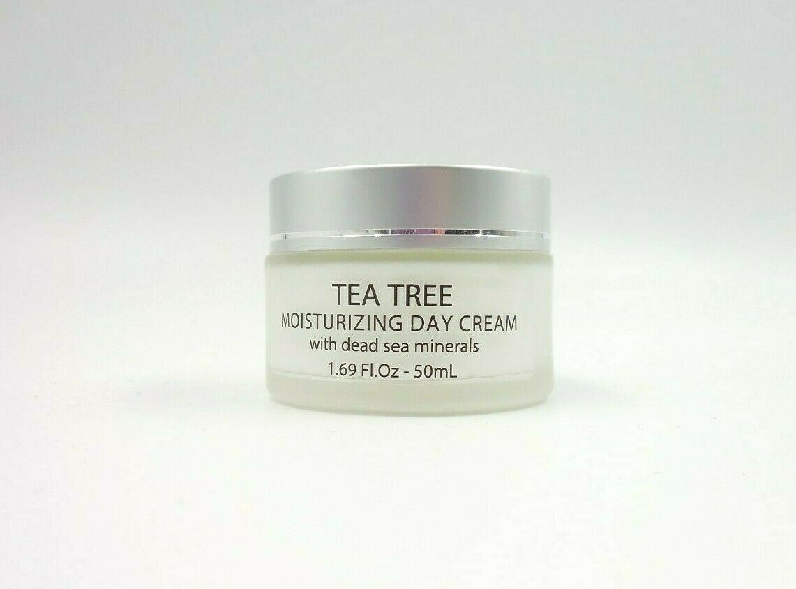 Tea Tree Moisturizing Day Cream – Dead Sea Minerals Paraben Free 1.69fl oz 50 mL