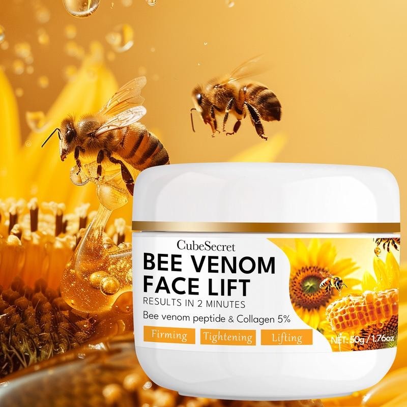 CubeSecret Bee Venom Firming Face Cream with Niacinamide 50G K-Beauty
