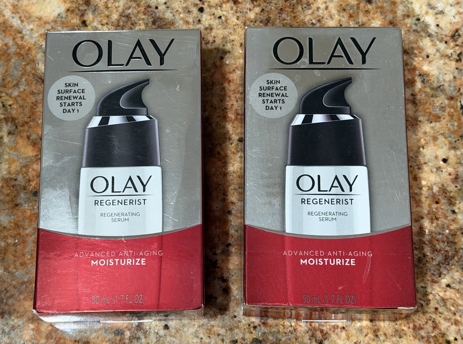 2x OLAY REGENERIST REGENERATING SERUM, 1.7 fl oz EACH , NEW & SEALED