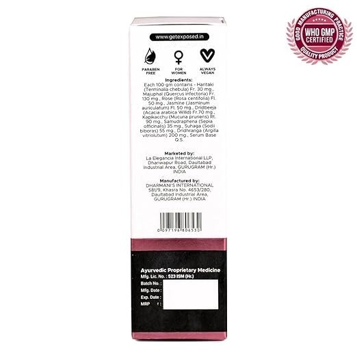 Exposed Always 18 Revitalizing Skin Care Serum for Women Sensitive Areas – 35gm