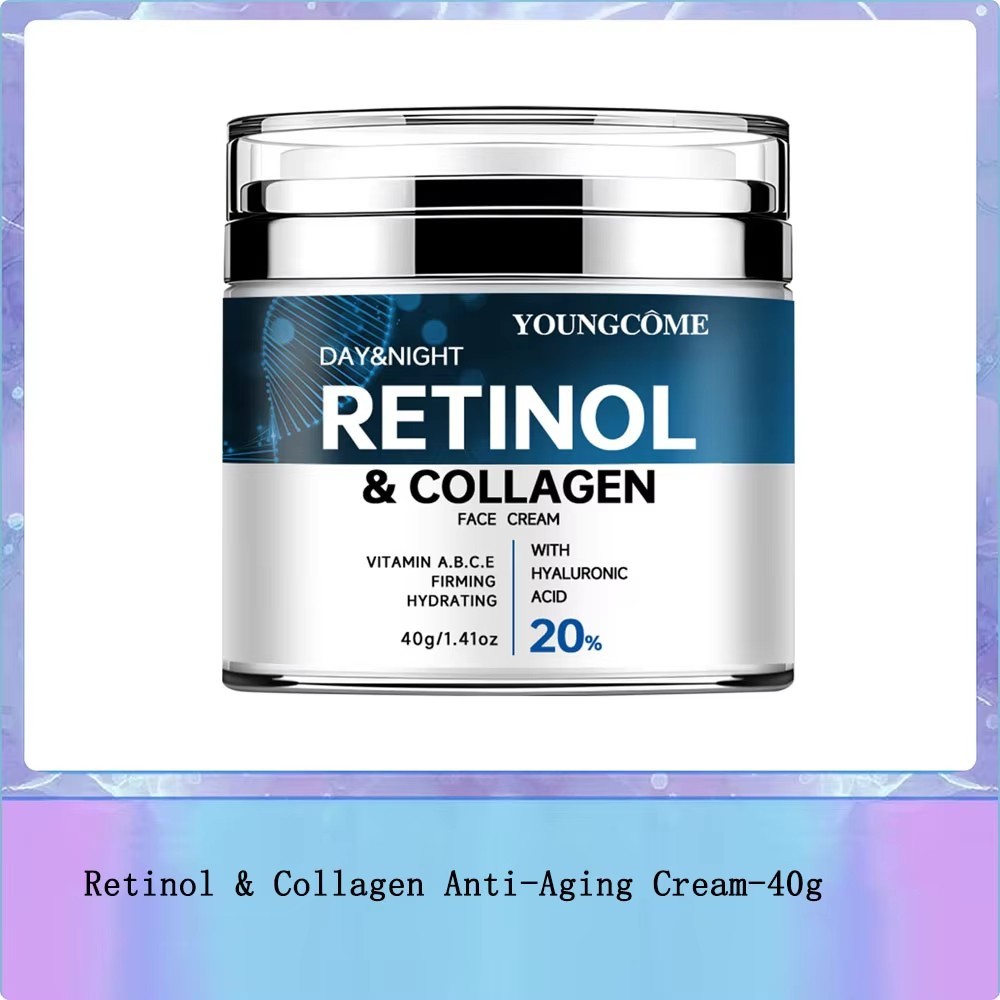 Day And Night Retinol & Collagen Moisturizer Face Cream W Hyaluronic Acid 1.7oz