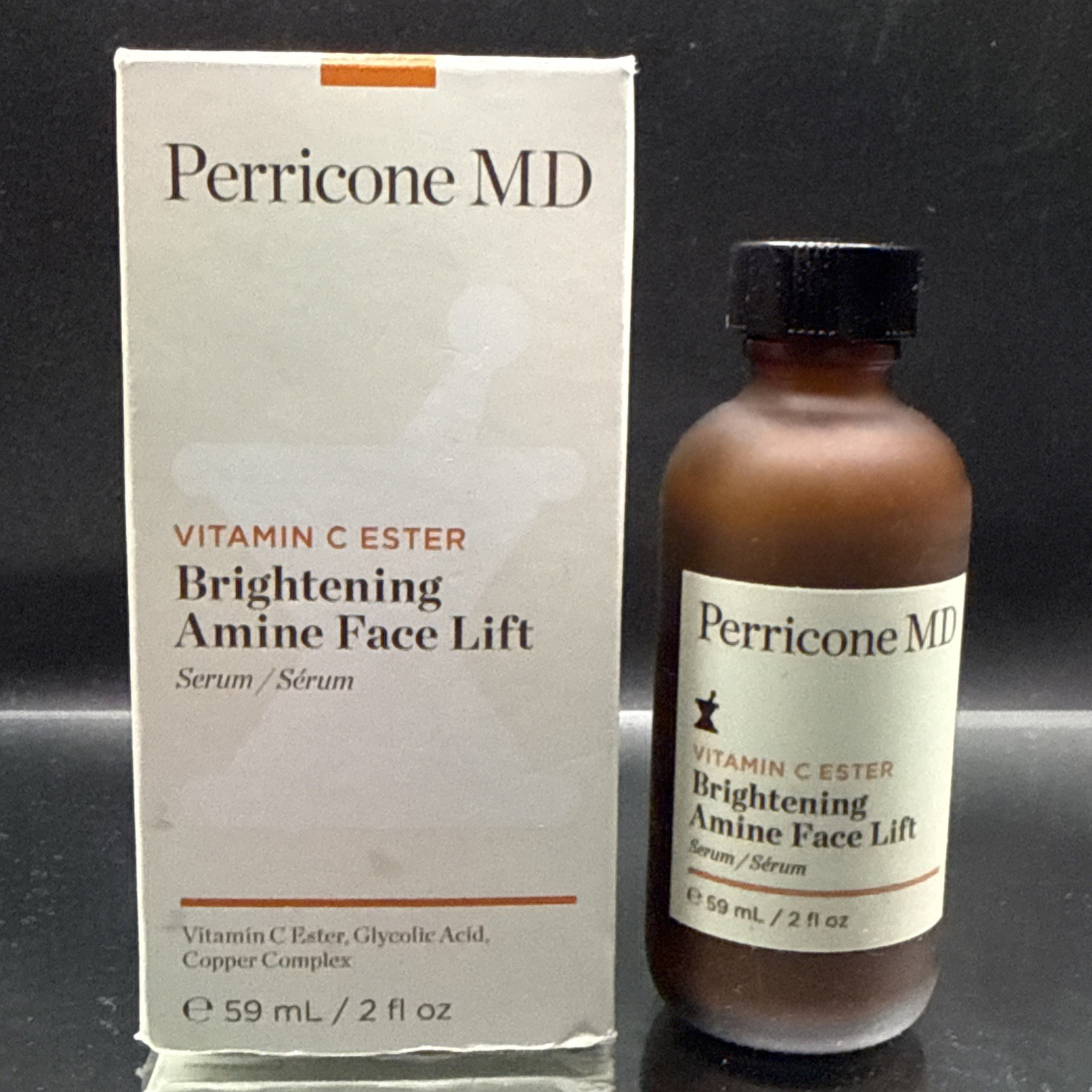 Perricone MD Vitamin C Ester Brightening Amine Face Lift 2oz 59ml $105 Value NIB