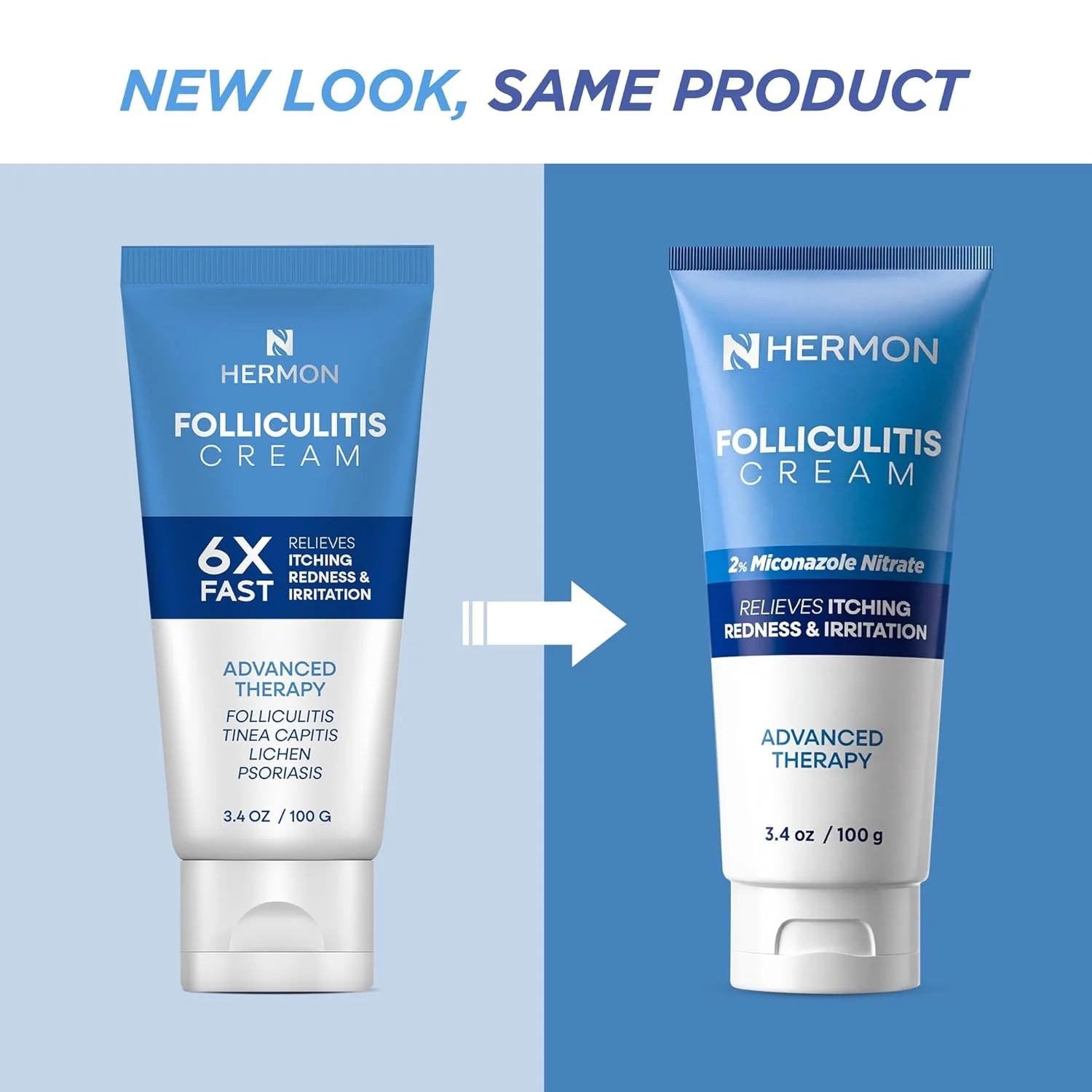 Hermon Folliculitis Cream: Effective for Folliculitis Scalp Face and Body 100g