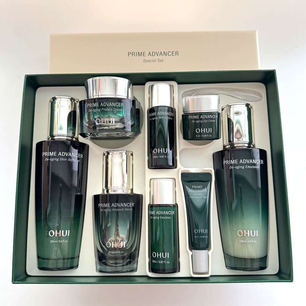 O HUI Prime Advancer De-aging 3pcs Special Set 8 Items Firming Moisture K-Beauty