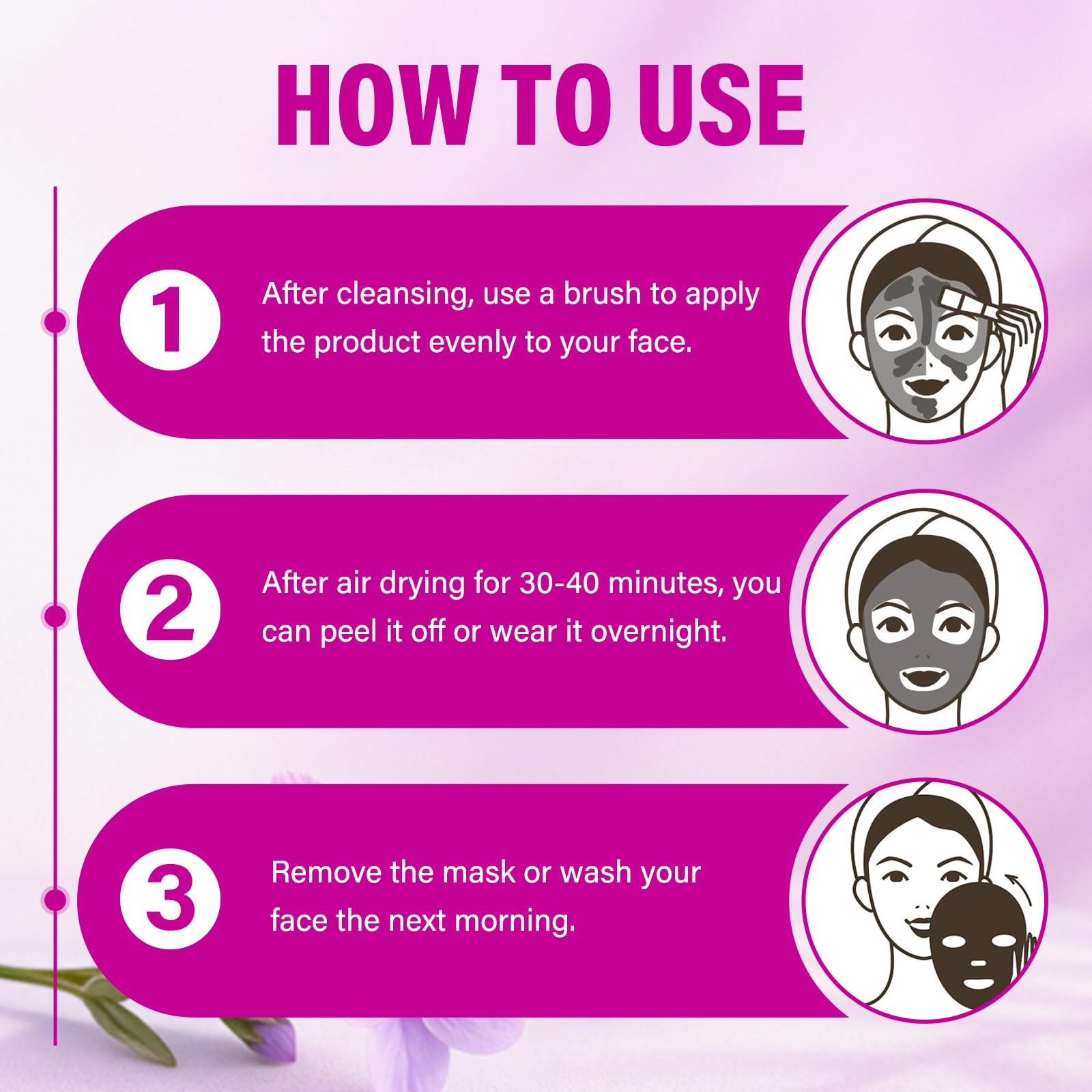 Skynflow Overnight Hydrating Sleep Mask 95ml with Silicone Brush – 3-in-1 Was…