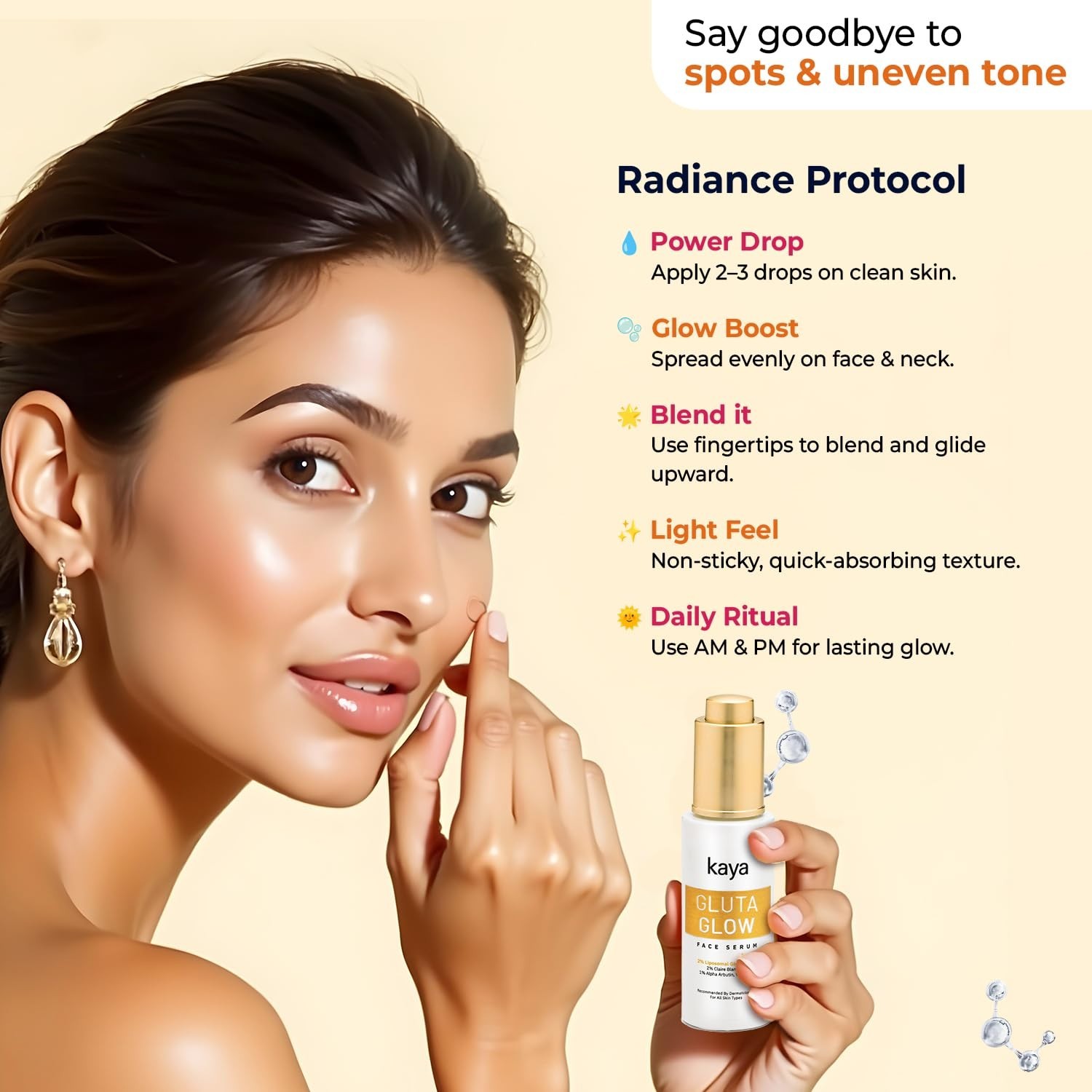 Kaya Gluta Glow Face Serum | Liposomal Glutathione 30ml