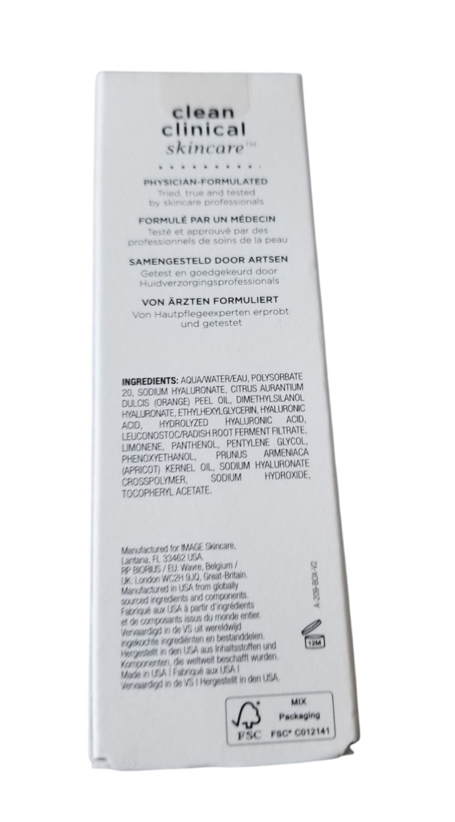 Skincare Image Ageless total pure hyaluronic filler 1 oz new