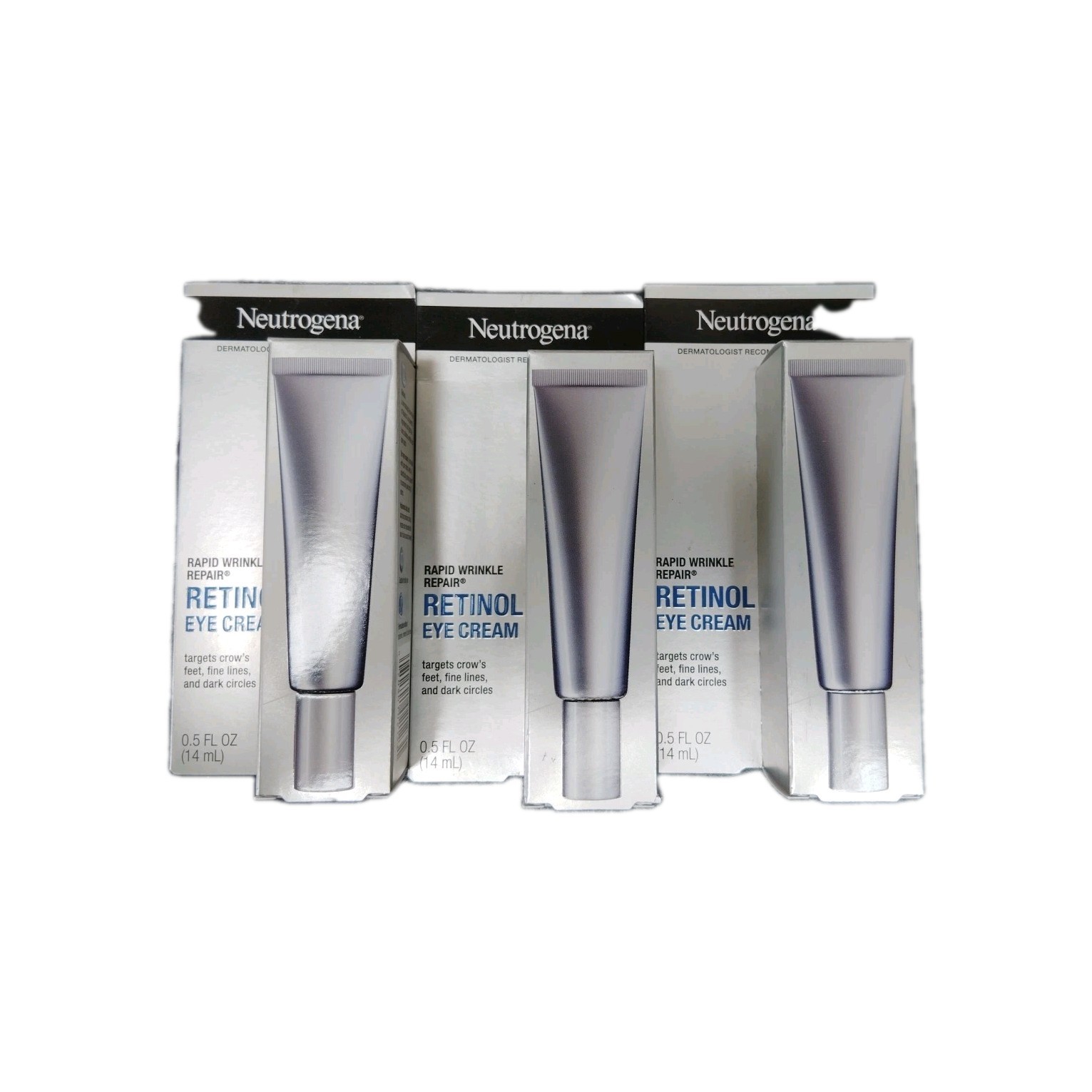 Neutrogena Wrinkle Repair Retinol Eye Cream- LOT OF 3