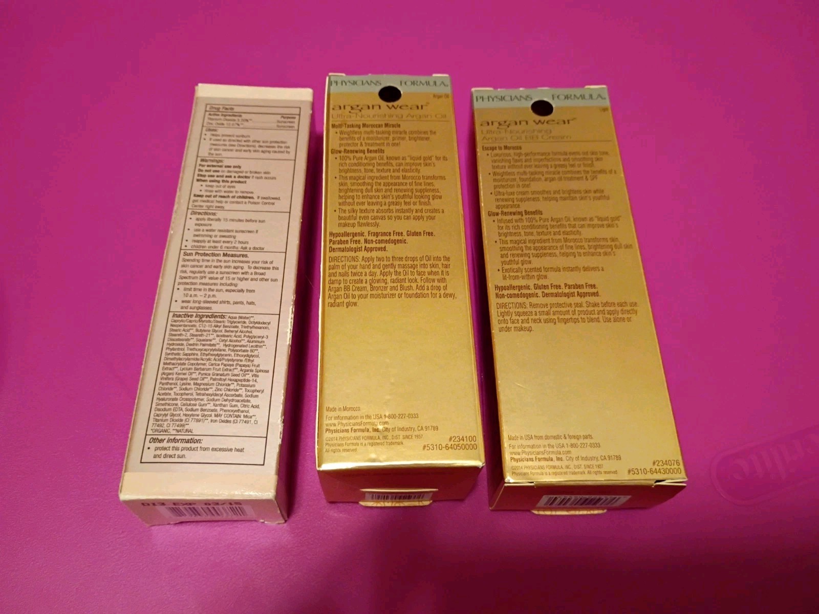 Josie Maran And Physicians Formula Argan Oil BB Cream Tinted Moisturizer Lot NIB