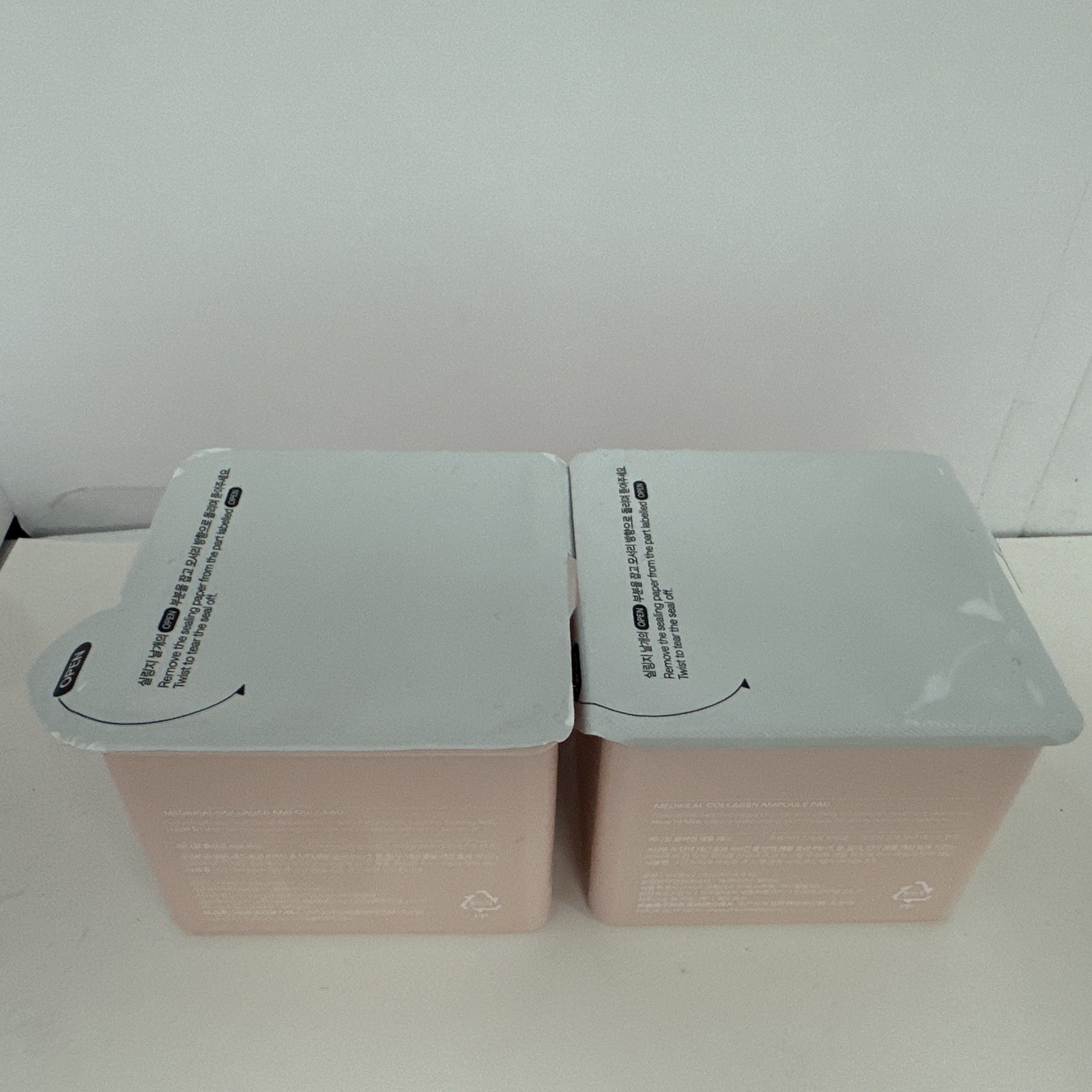 2 MEDIHEAL Collagen Ampoule Pad Facial Toner Collagen & Ceramide 100CT Refill ea