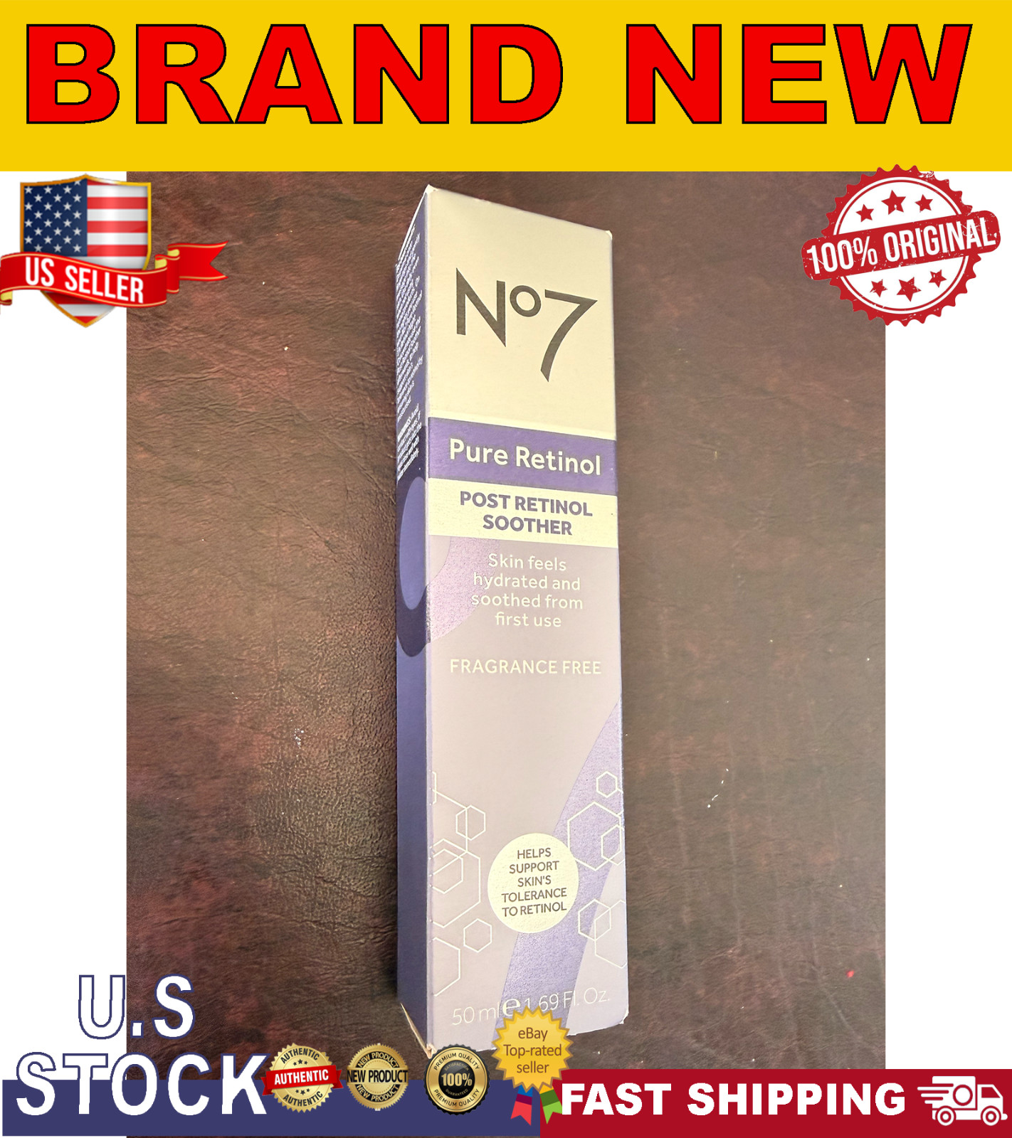 No7 Pure Retinol Post Retinol Soother – Fragrance-Free (1.69 oz) | BRAND NEW
