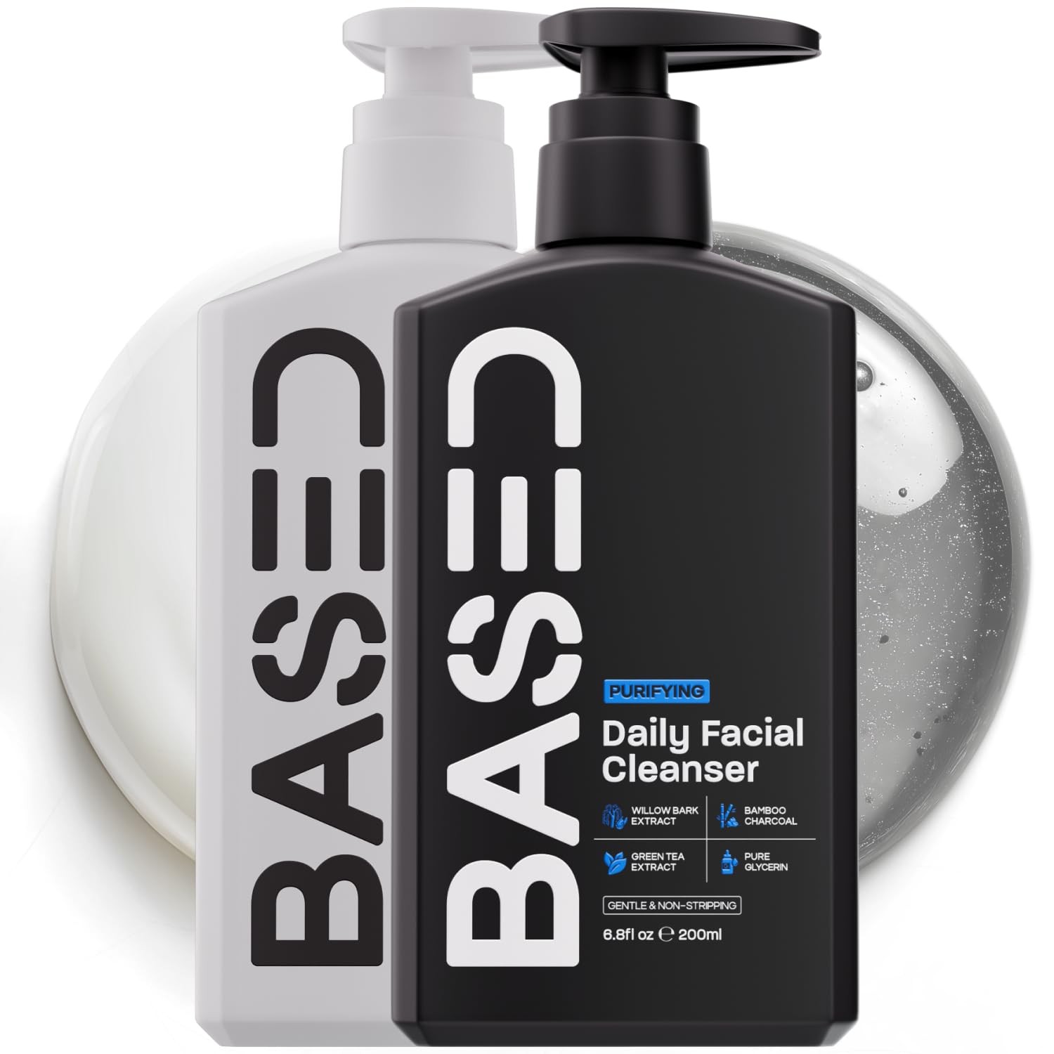 BASED Daily Skincare Duo | Purifying Face Wash + Restoring Moisturizer | Buil…