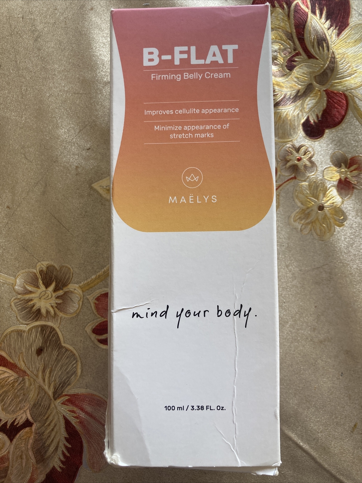Maelys B-Flat Firming Belly Cream 3.38 Fl. Oz New In Box Exp 03/11/24*
