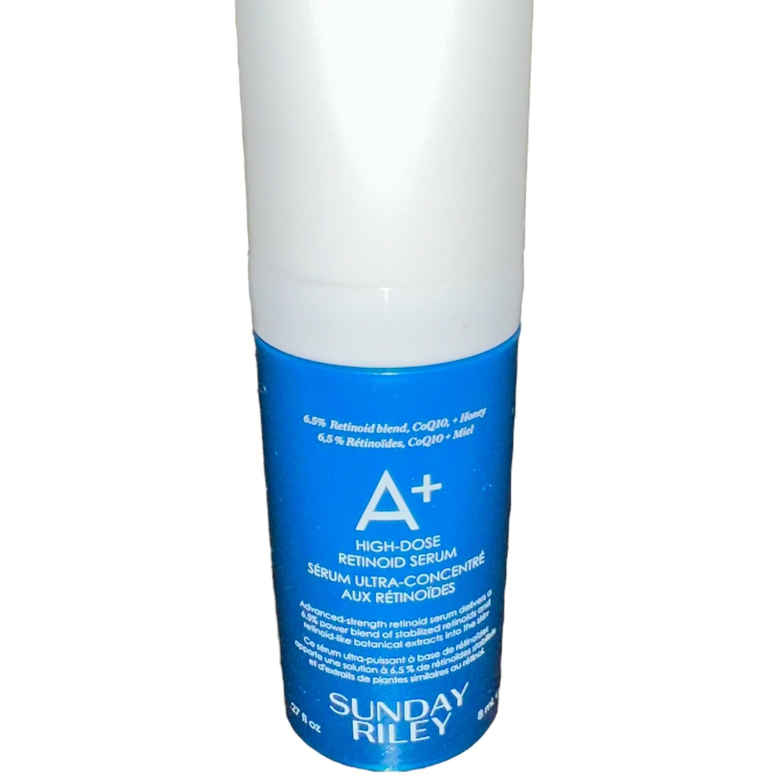 SUNDAY RILEY A+ HIGH DOSE RETINOID SERUM Travel Size .27 oz NEW