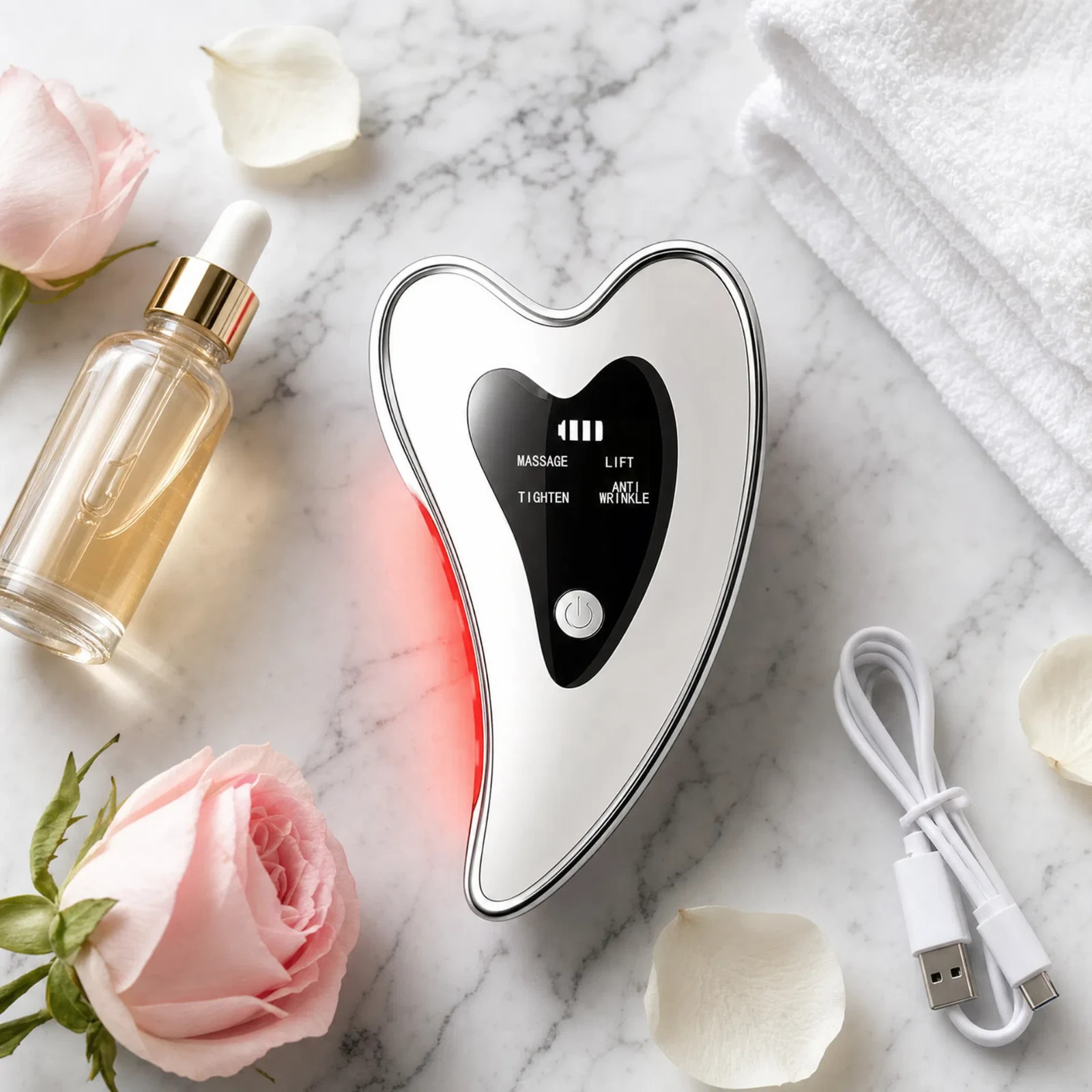 Electric Gua Sha Facial Tool Face Lifting Sculpting Anti-Aging Wrinkle Skin Care