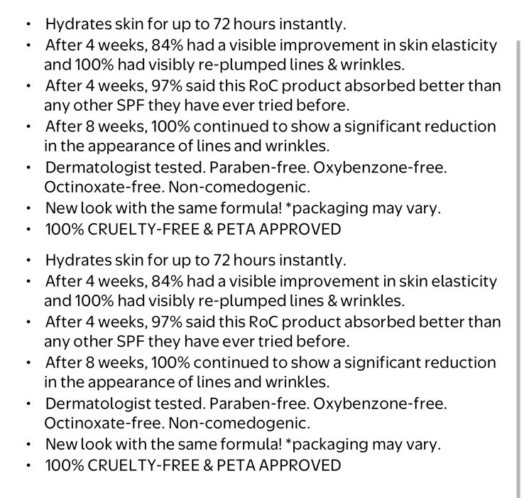 RoC Hydration + Moisturizer SPF 30 ~2 PACK!!~ 1.7 fl oz each.