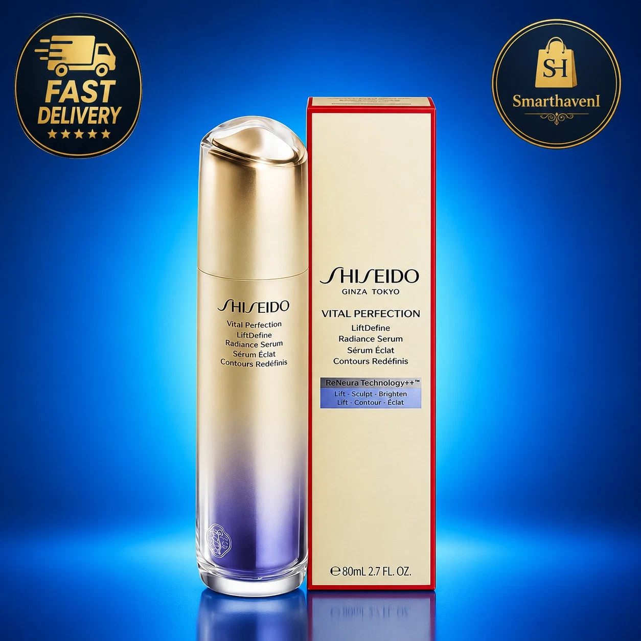Shiseido Vital Perfection LiftDefine Radiance Serum 80mL / 2.7 Oz Fast Shipping