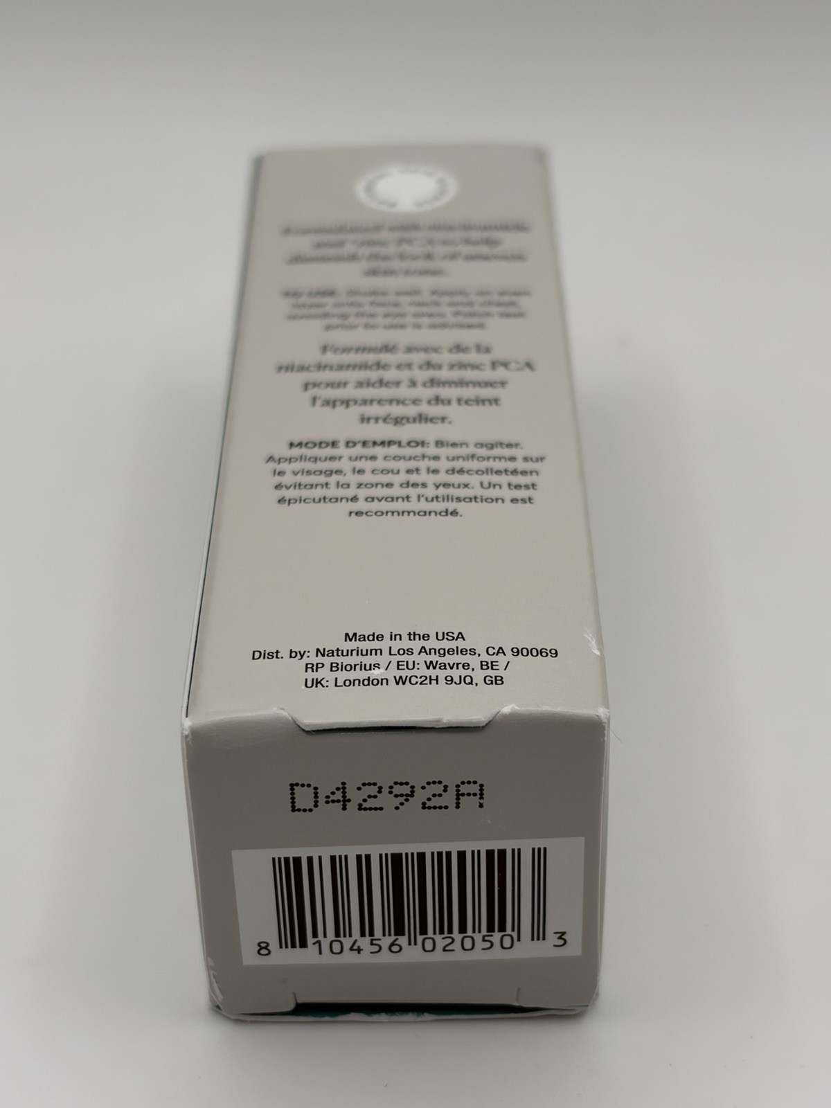 NEW NIB Naturium Niacinamide Face Serum 12% + Zinc 2% Travel Size 15ml/0.5oz