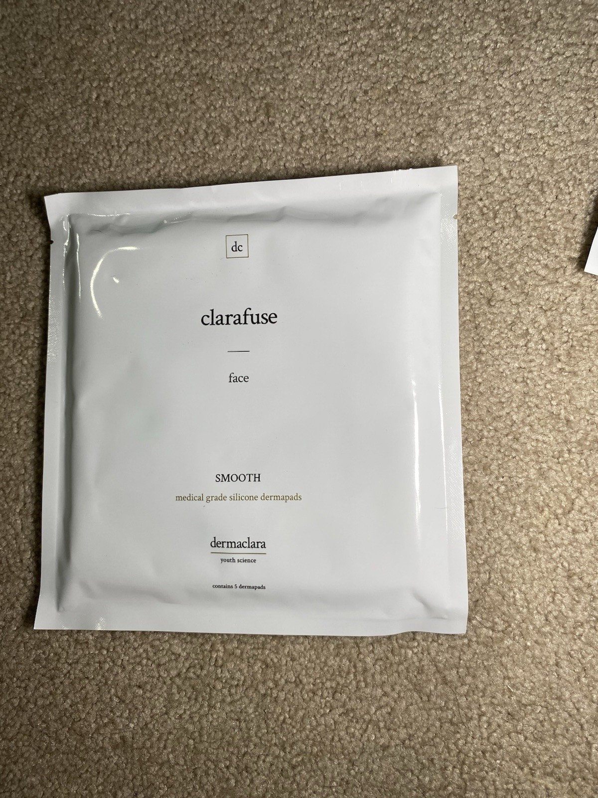 Dermaclara Clarafuse Face Silicone Dermapads Forehead Eyes Mouth 5pk New