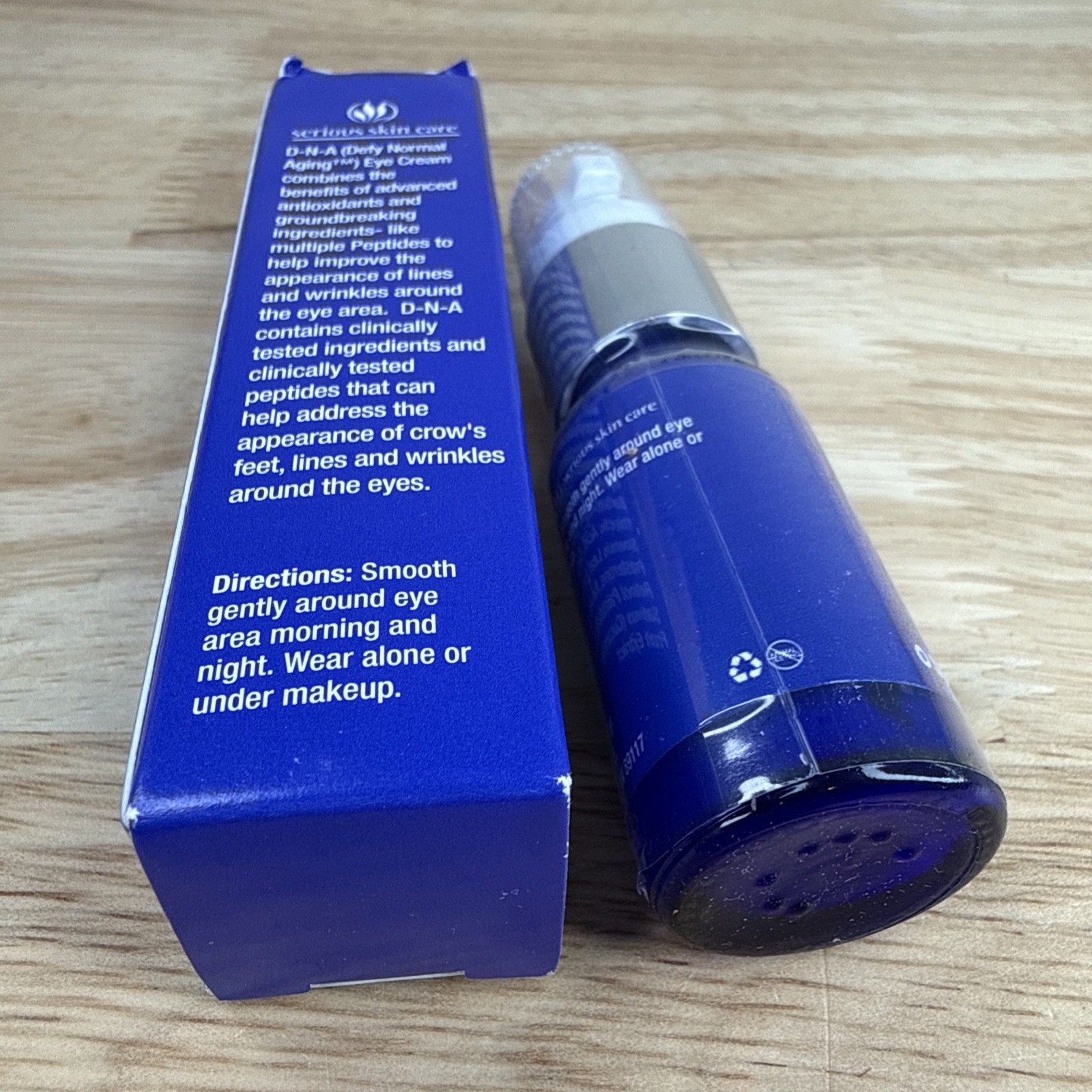 Serious Skin Care D-N-A Defy Normal Aging Eye Beauty 3x Peptides .5 Oz Sealed