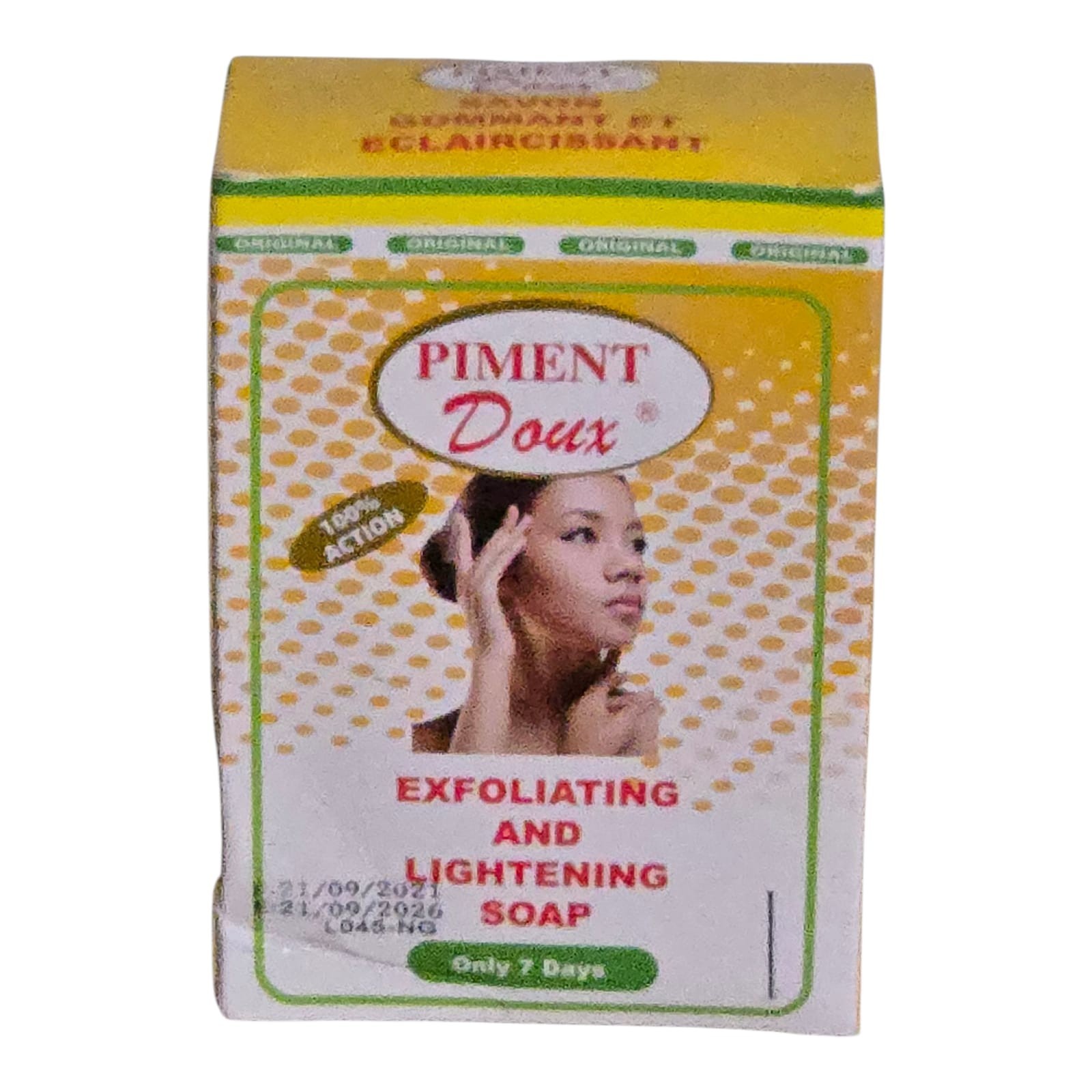 X 1 soap Piment-D exfoliating & lightening soap 💯 ACTION 7 DAYS ACTION