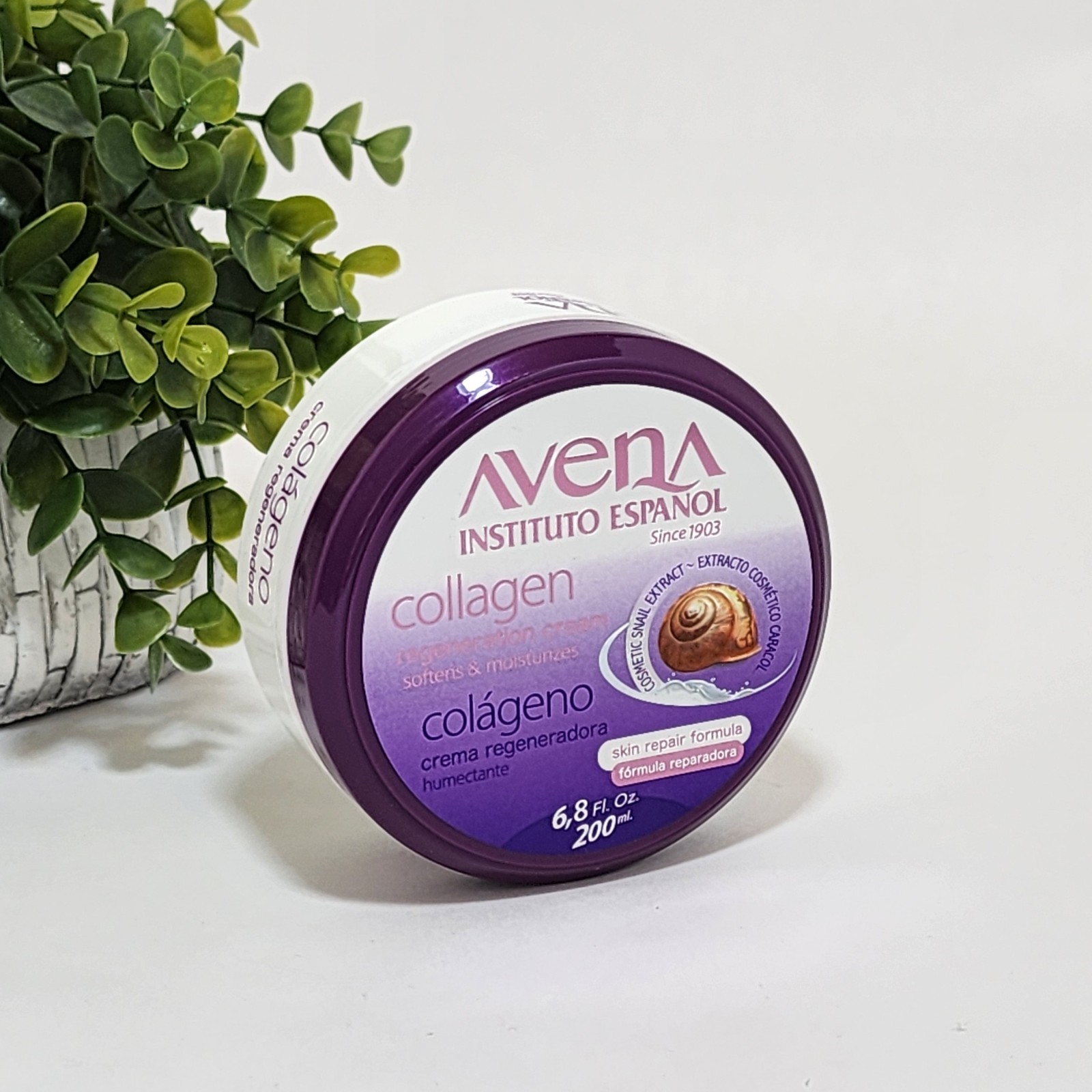Avena Instituto Espanol Collagen Cream Snail Extract Softness Moisturizer