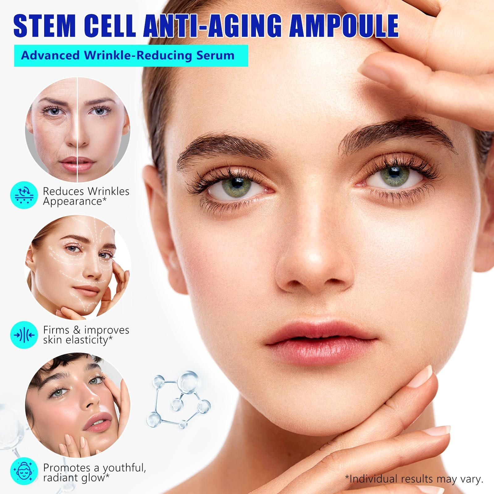 Stem Cell Serum for Face 1.2 fl.oz, Stem Cell Anti-Aging Ampoule, Anti Aging …